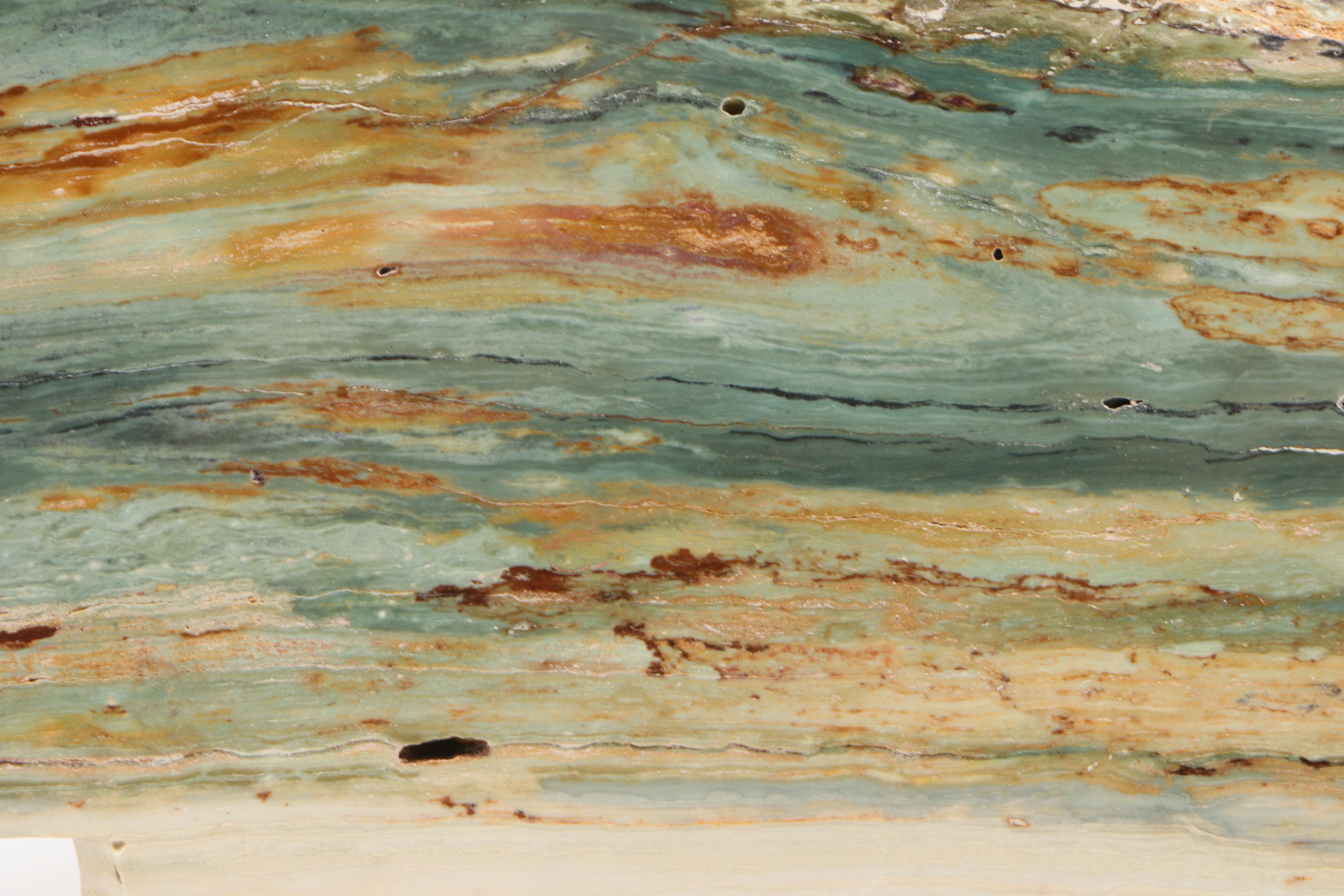 Dyed Travertine Slab Specimen