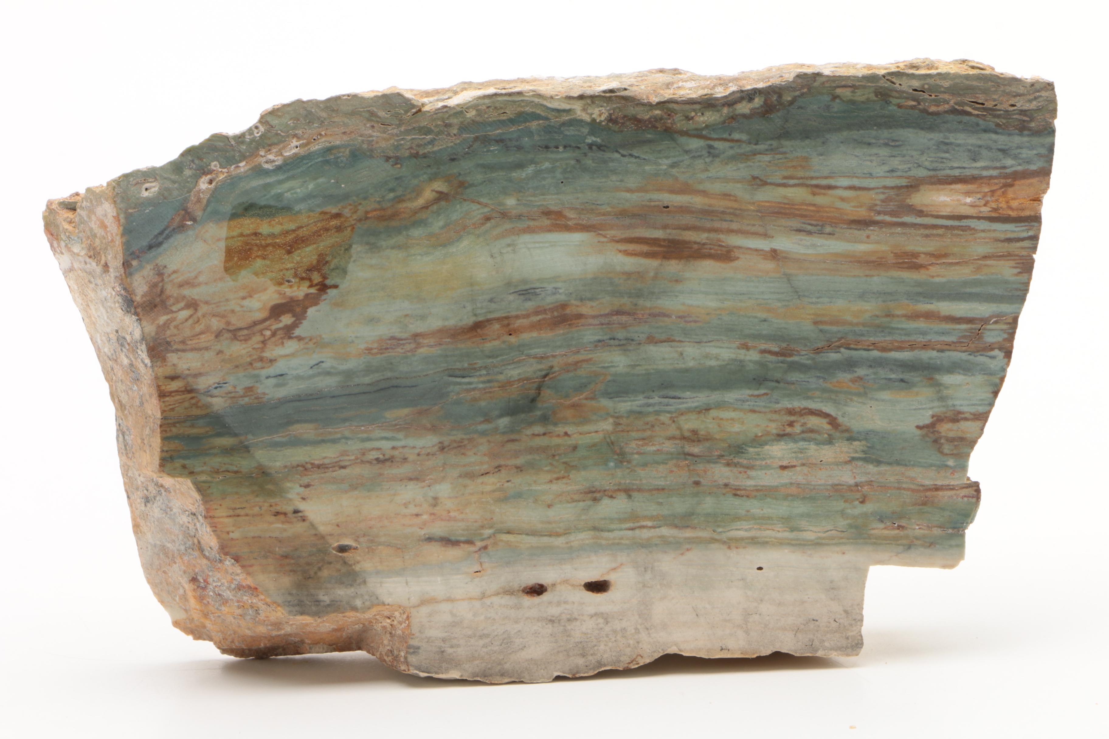 Dyed Travertine Slab Specimen