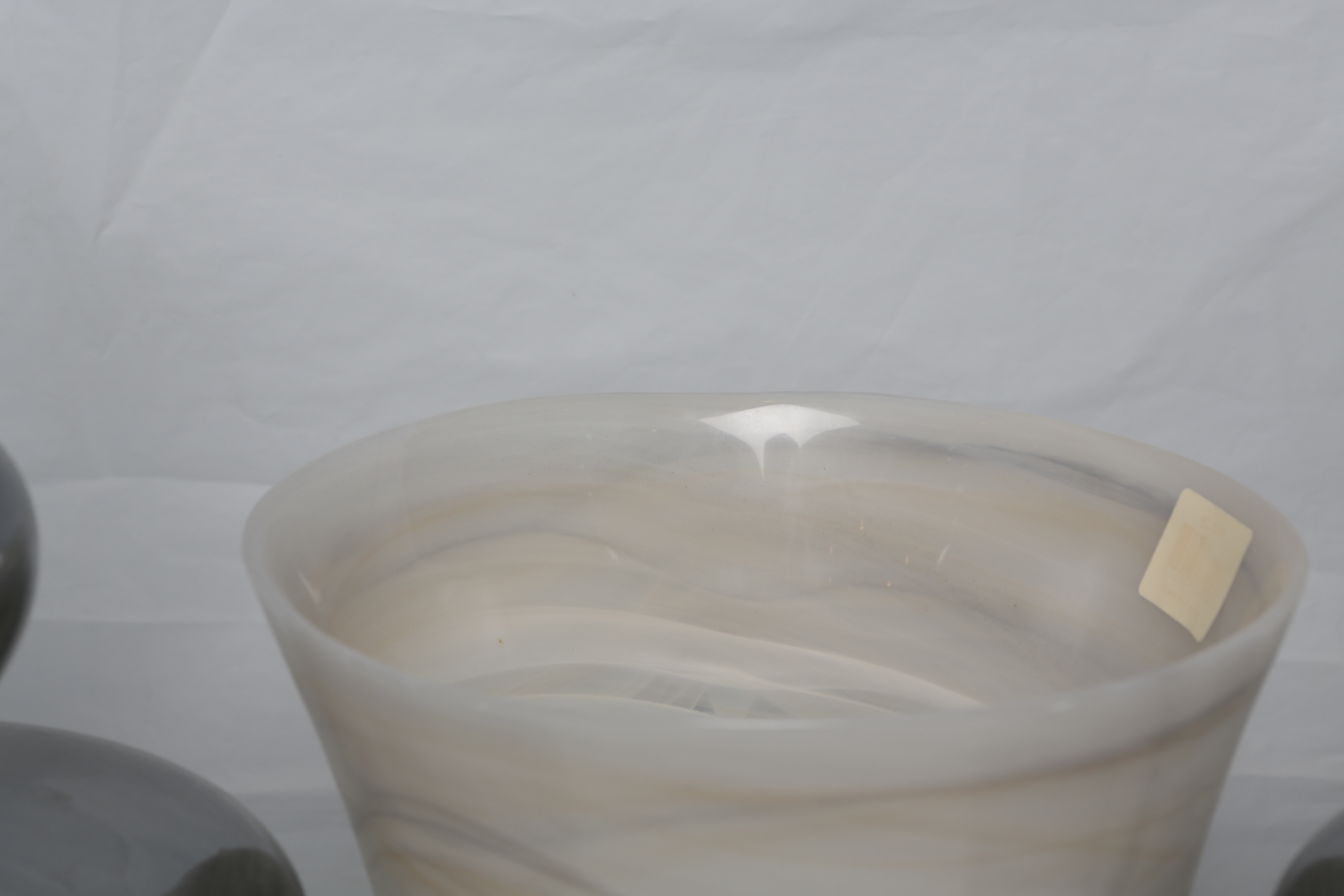 Decorative Ceramic Jars and a Glass Vase