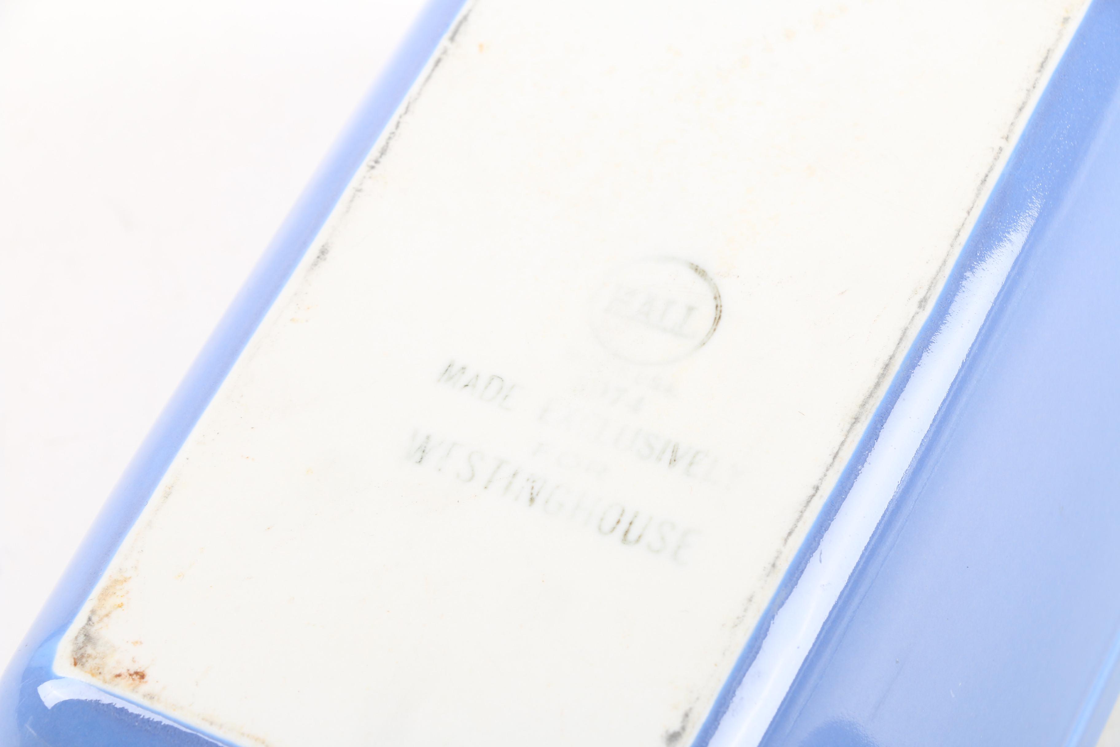 Vintage Hall Pottery Refrigerator Ware and Glass Cheese Preserver