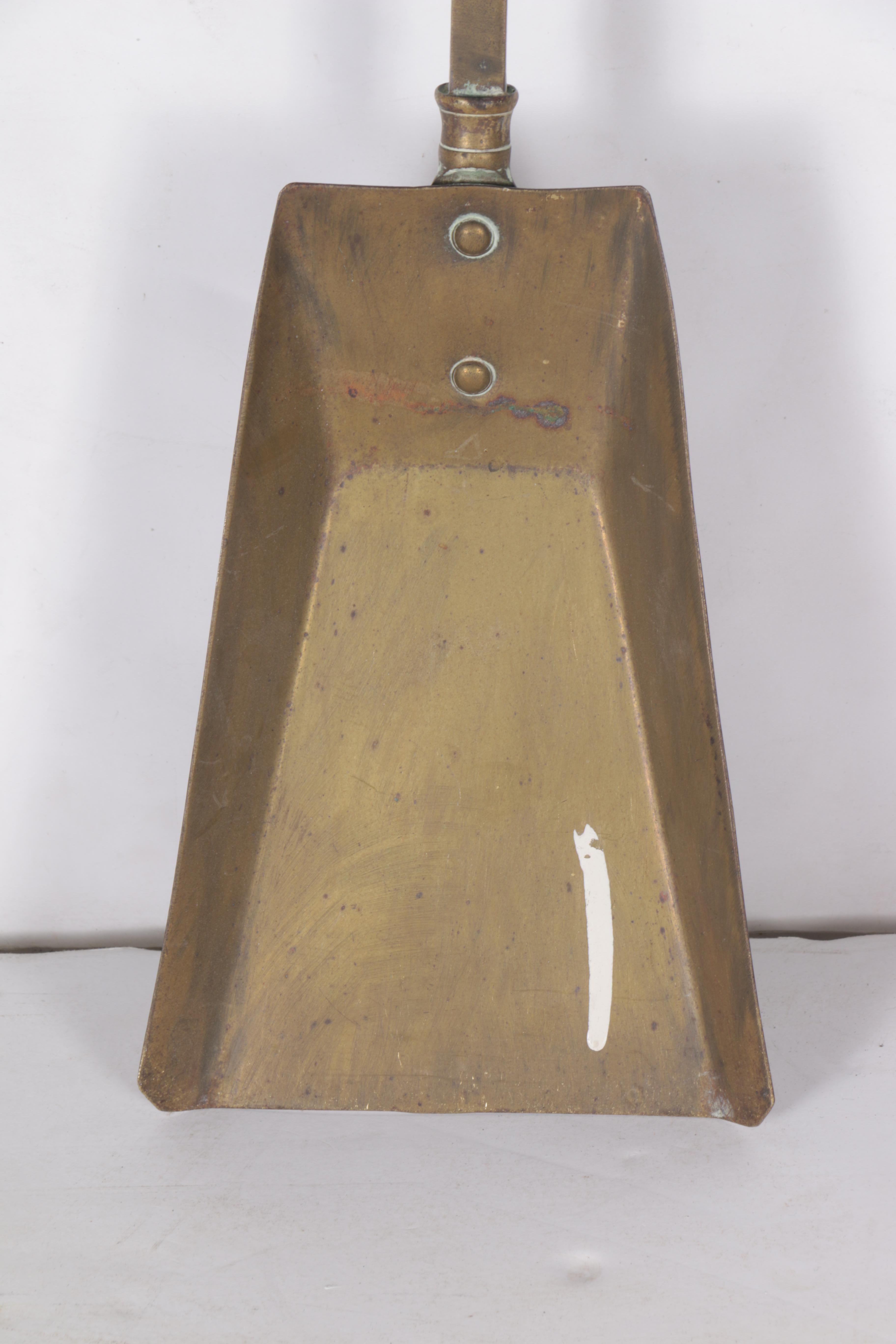 Vintage Brass and Metal Fireplace Tools and Andirons