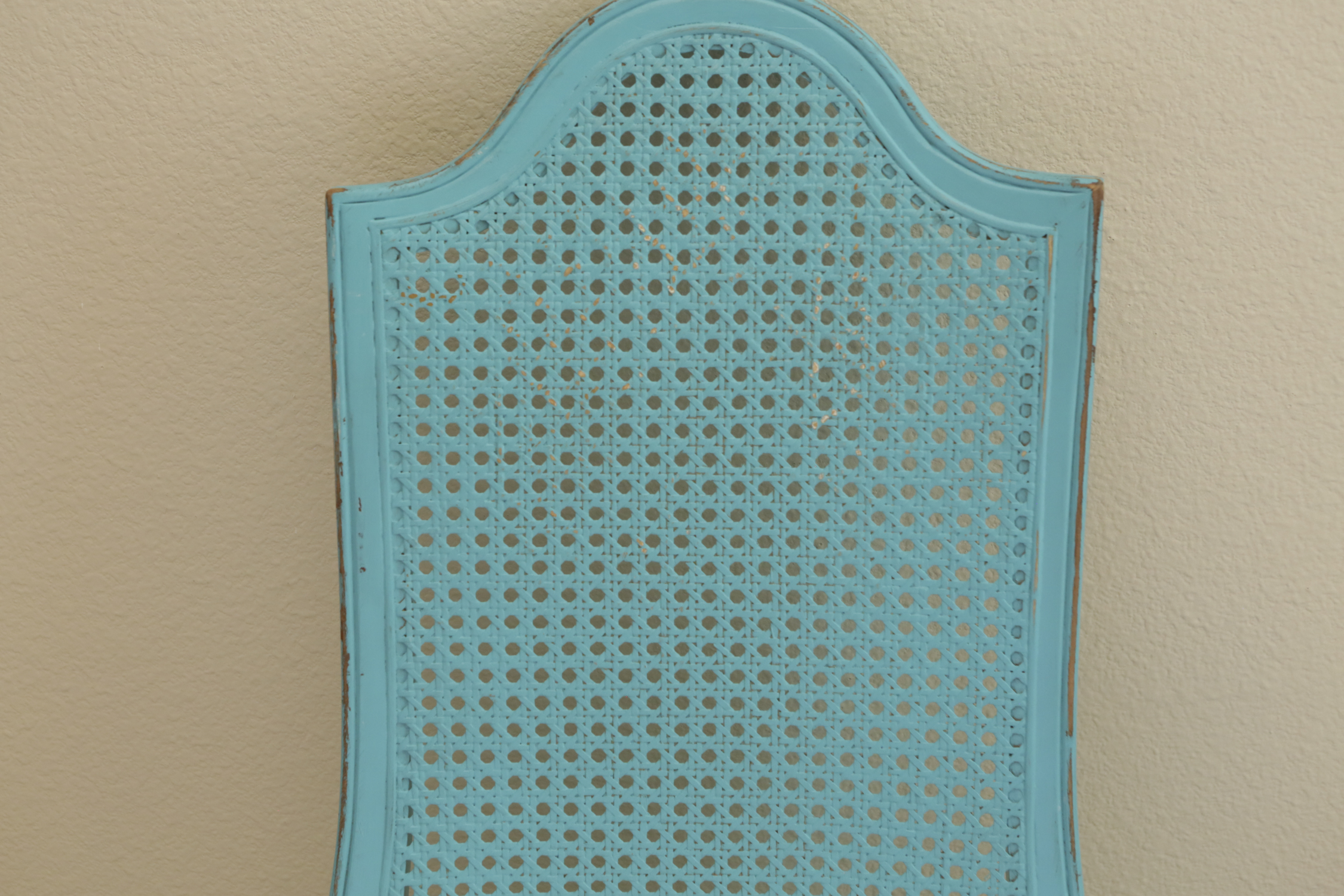 Contemporary Painted Cane Back Side Chair