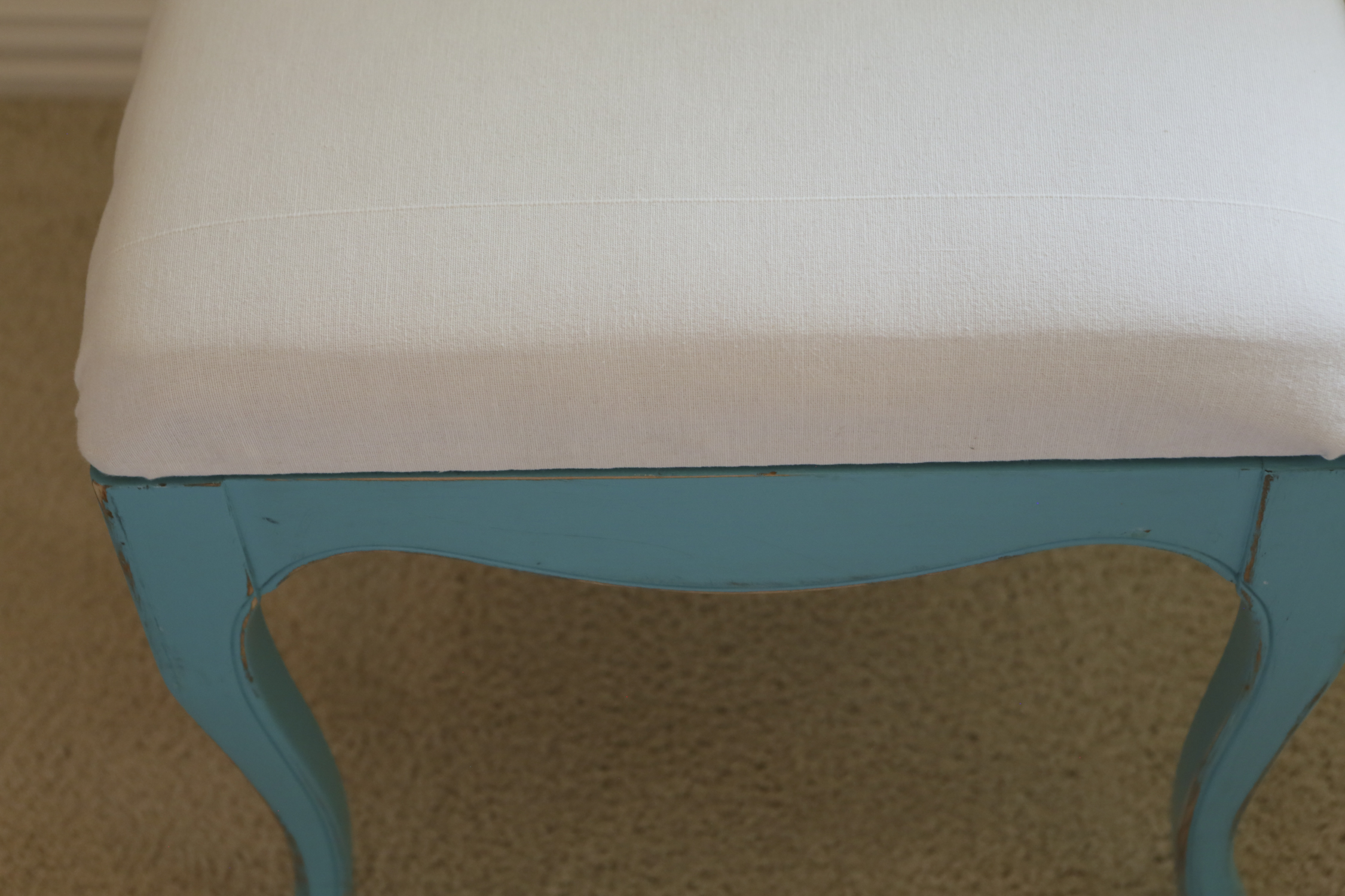 Contemporary Painted Cane Back Side Chair