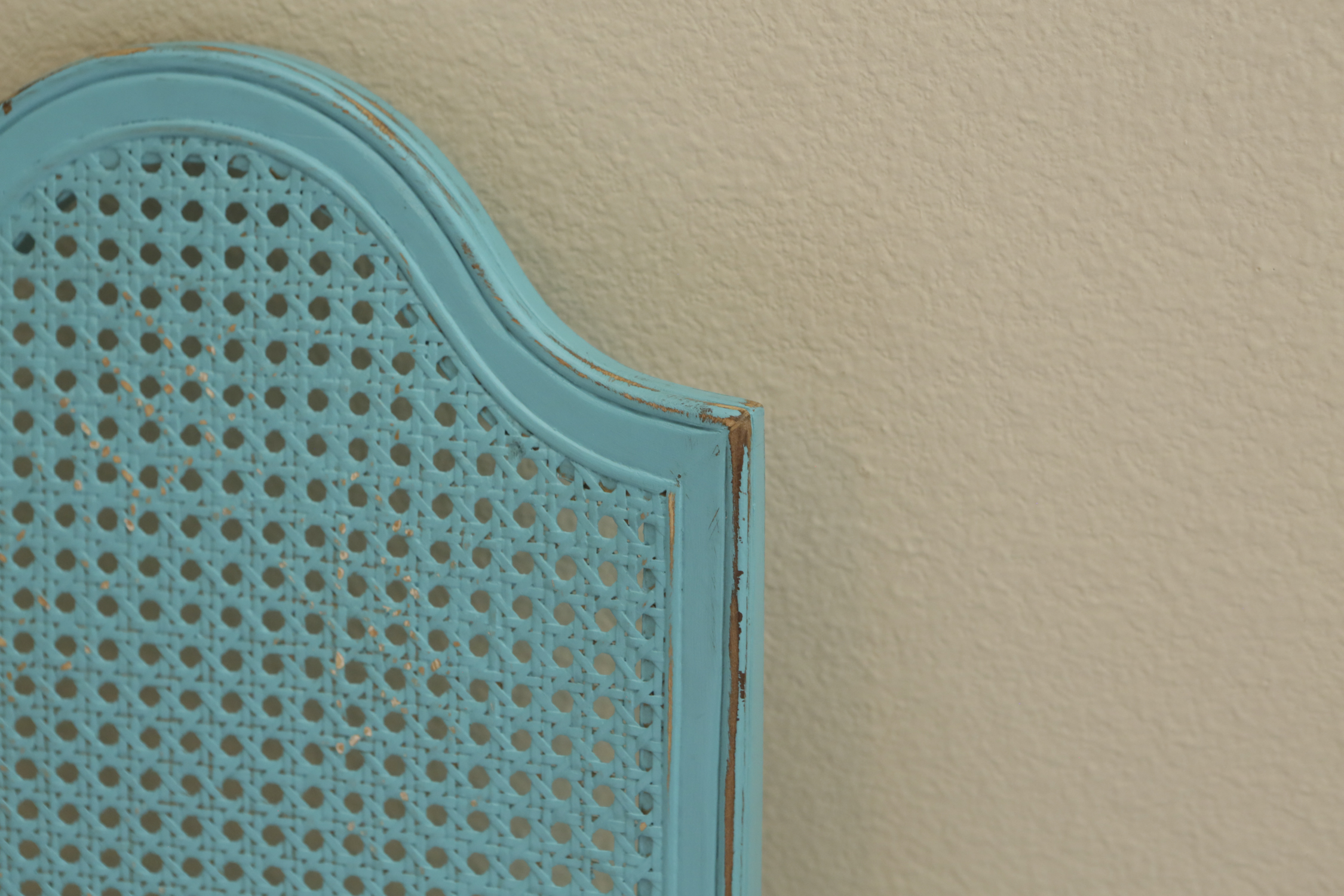 Contemporary Painted Cane Back Side Chair