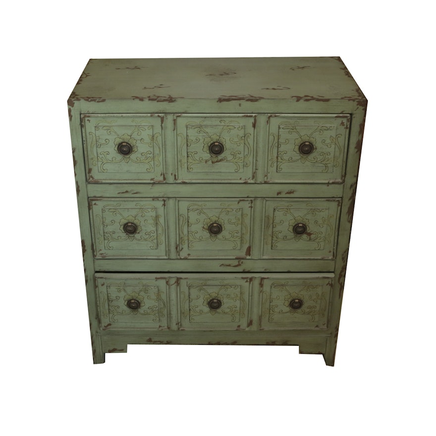 Rustic Style Painted Nightstand