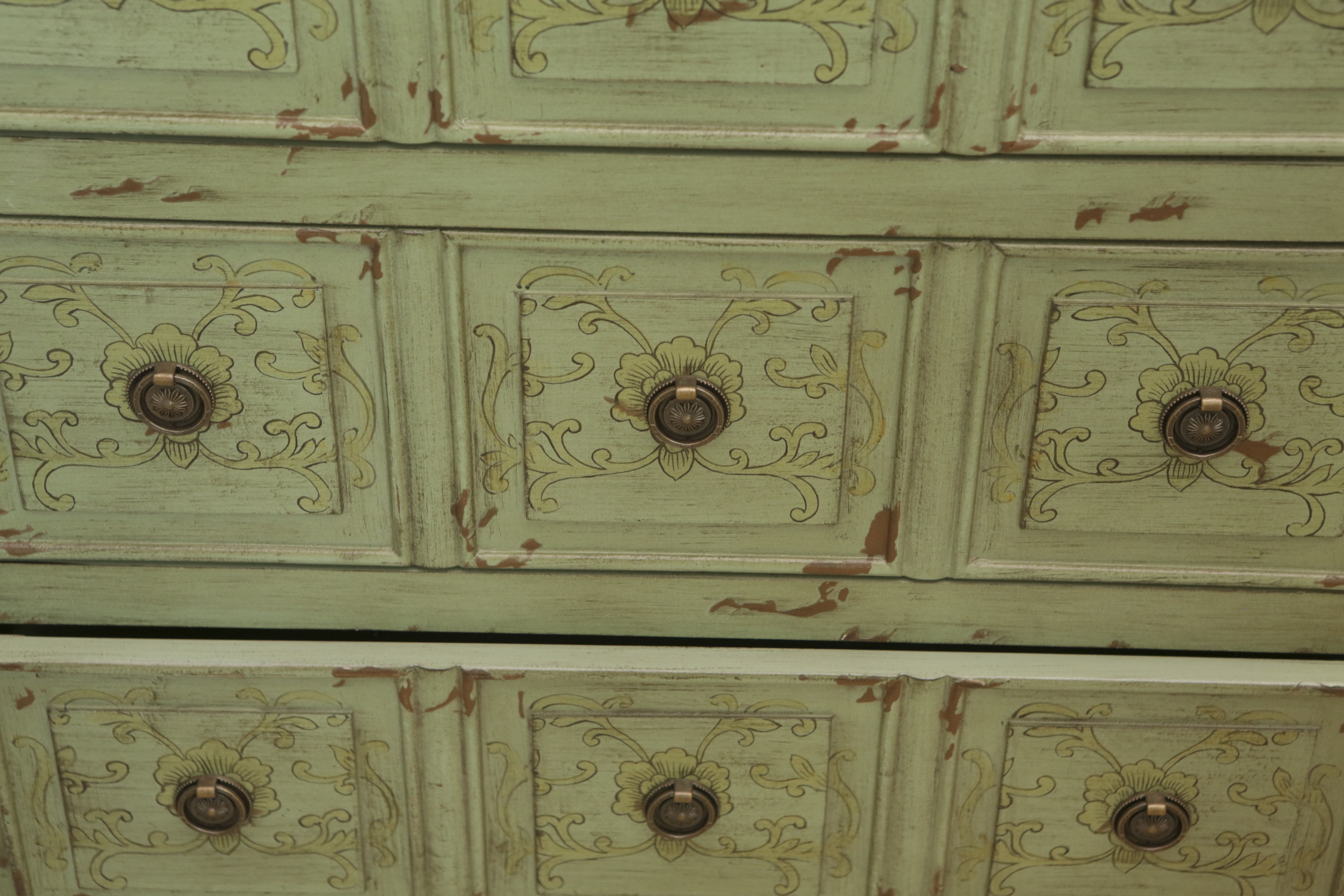 Rustic Style Painted Nightstand