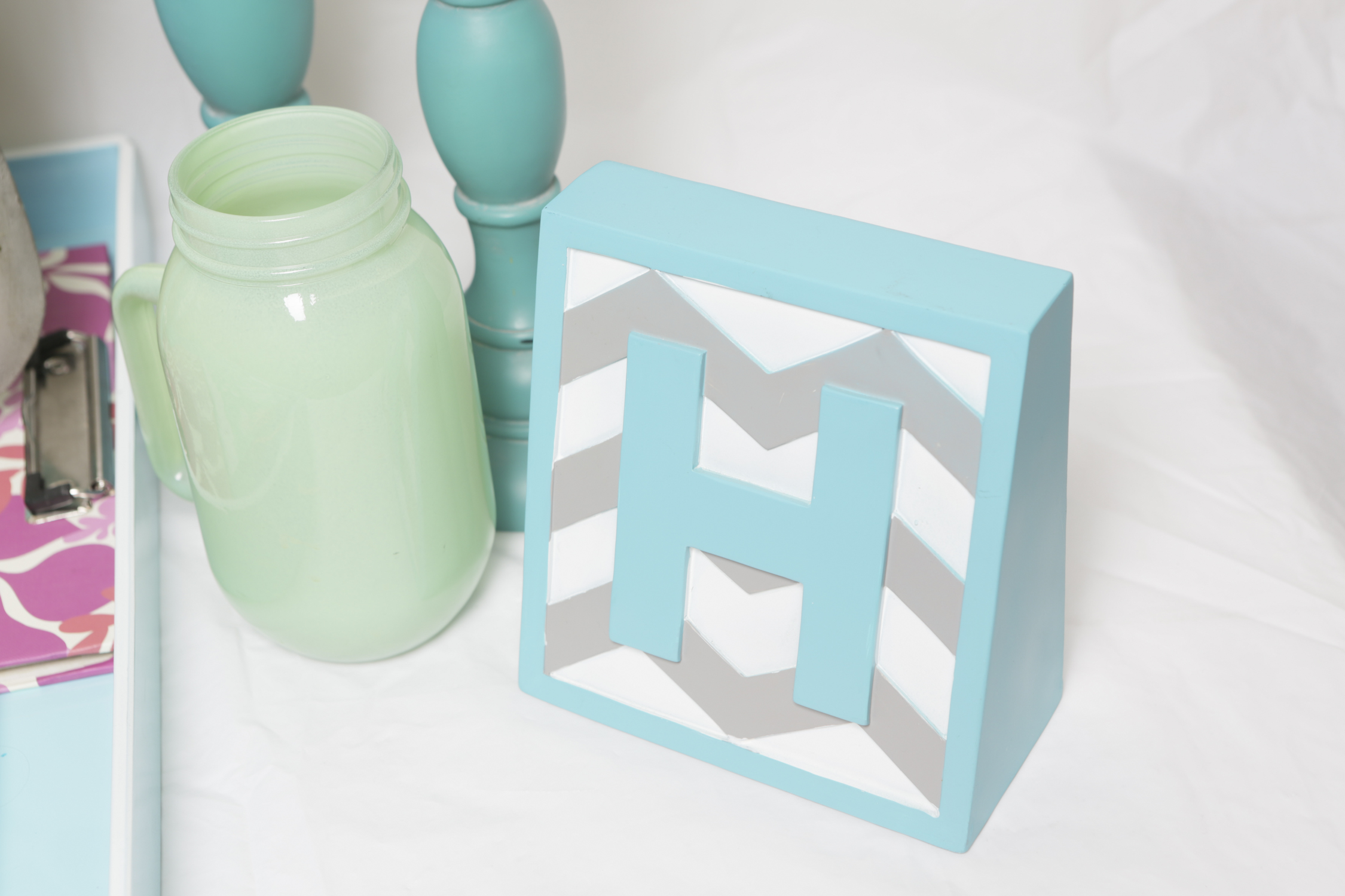 Whimsical Home Decor including Apothecary-Style Bottles and Serving Trays