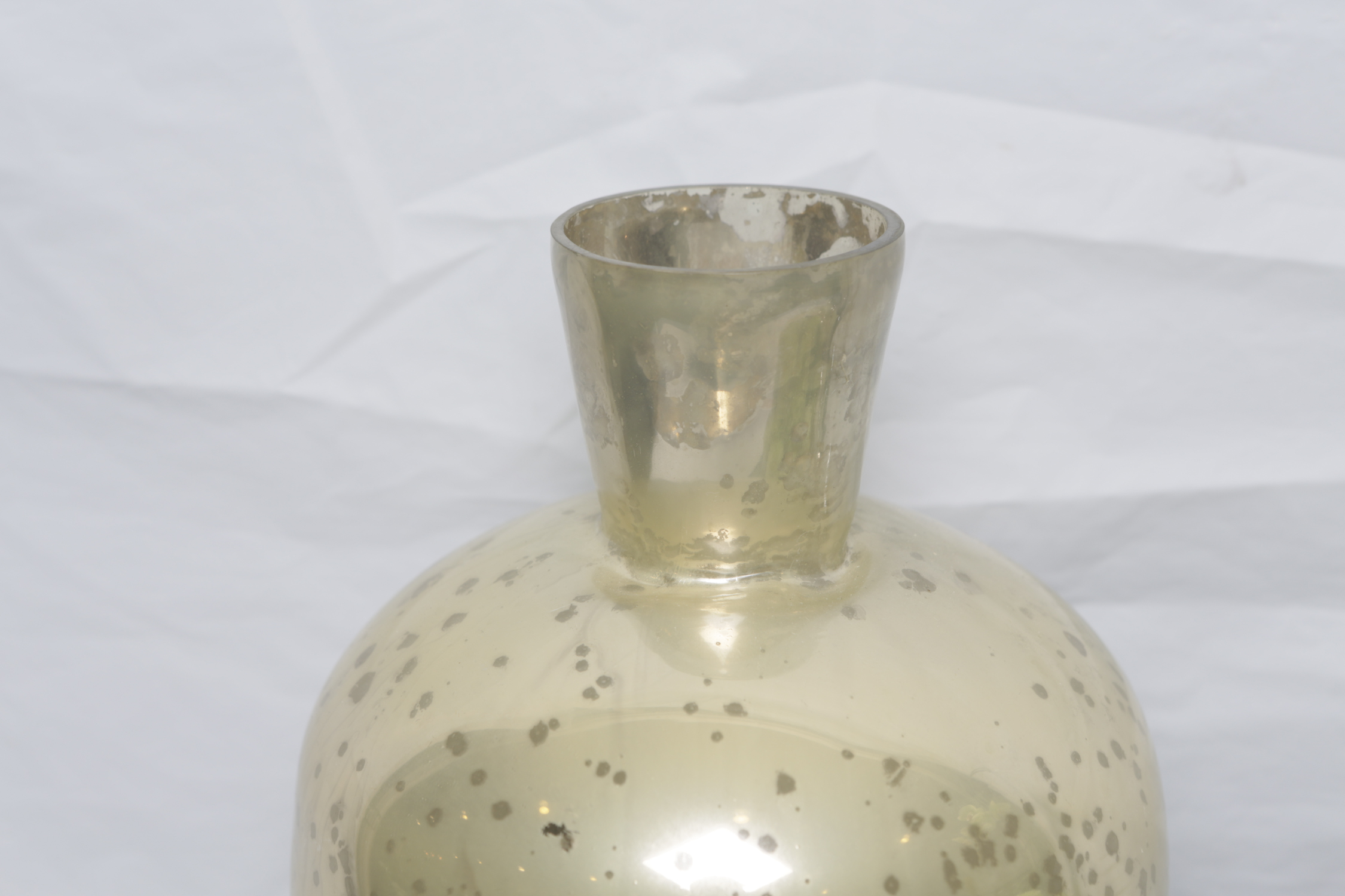 Mercury-Style Glass Jug and Pear Figurines with Faux Arrangements and Tray