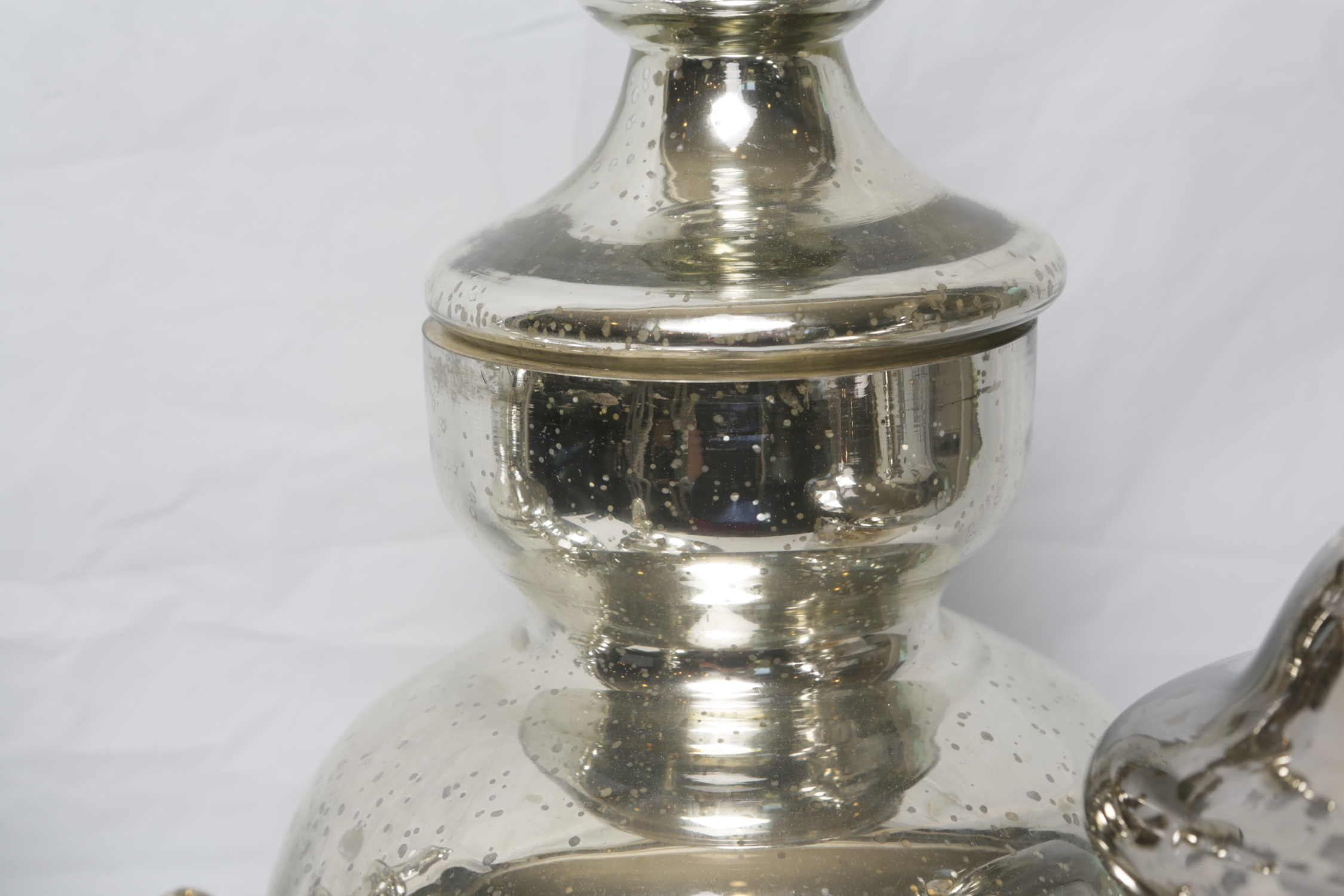 Contemporary Mercury Glass Apothecary Jars