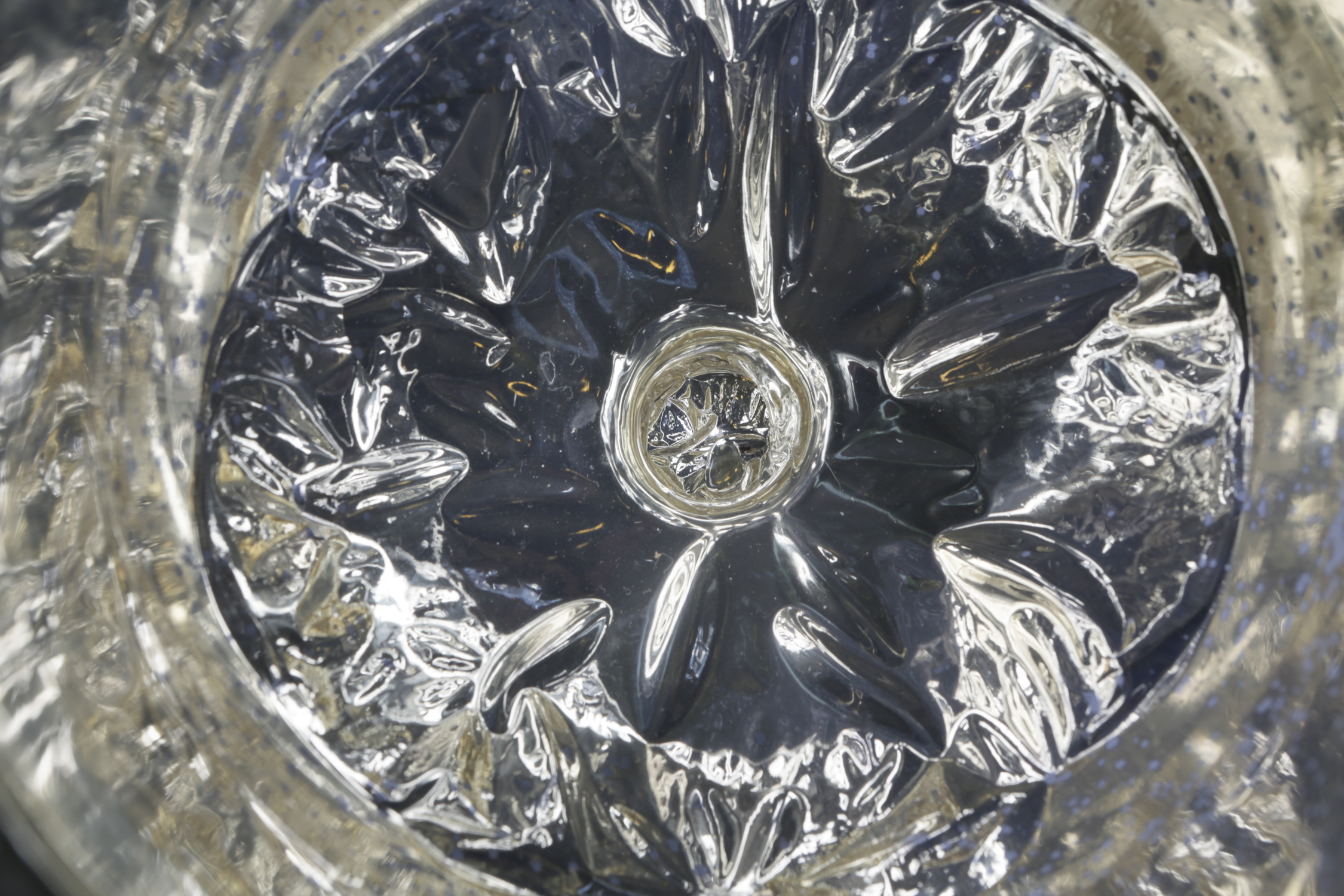 Vases with Glass, Mercury Glass and Artificial Florals