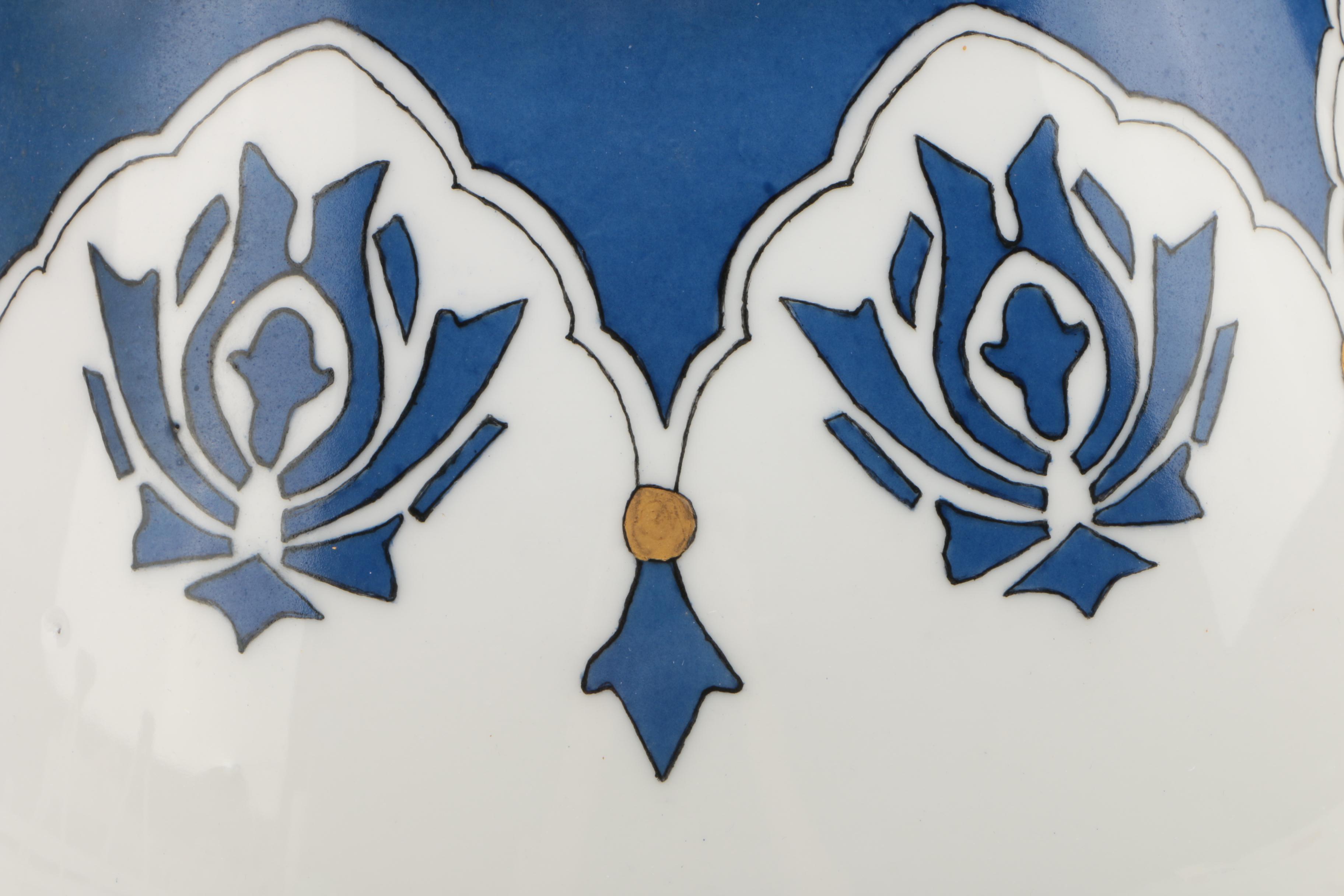 1916 Hobbyist Painted Zeh, Scherzer & Co. Porcelain Cider Pitcher