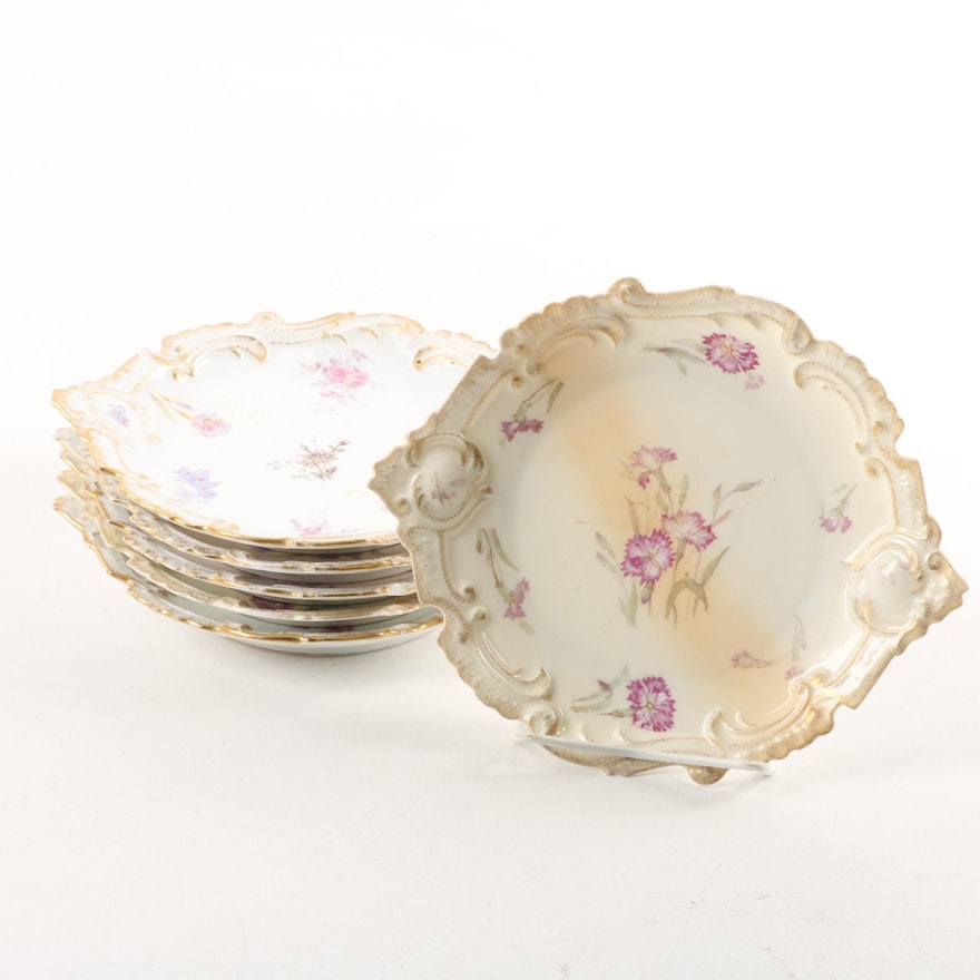 Antique Leonard Austria Porcelain Plates ca. 1890-1910