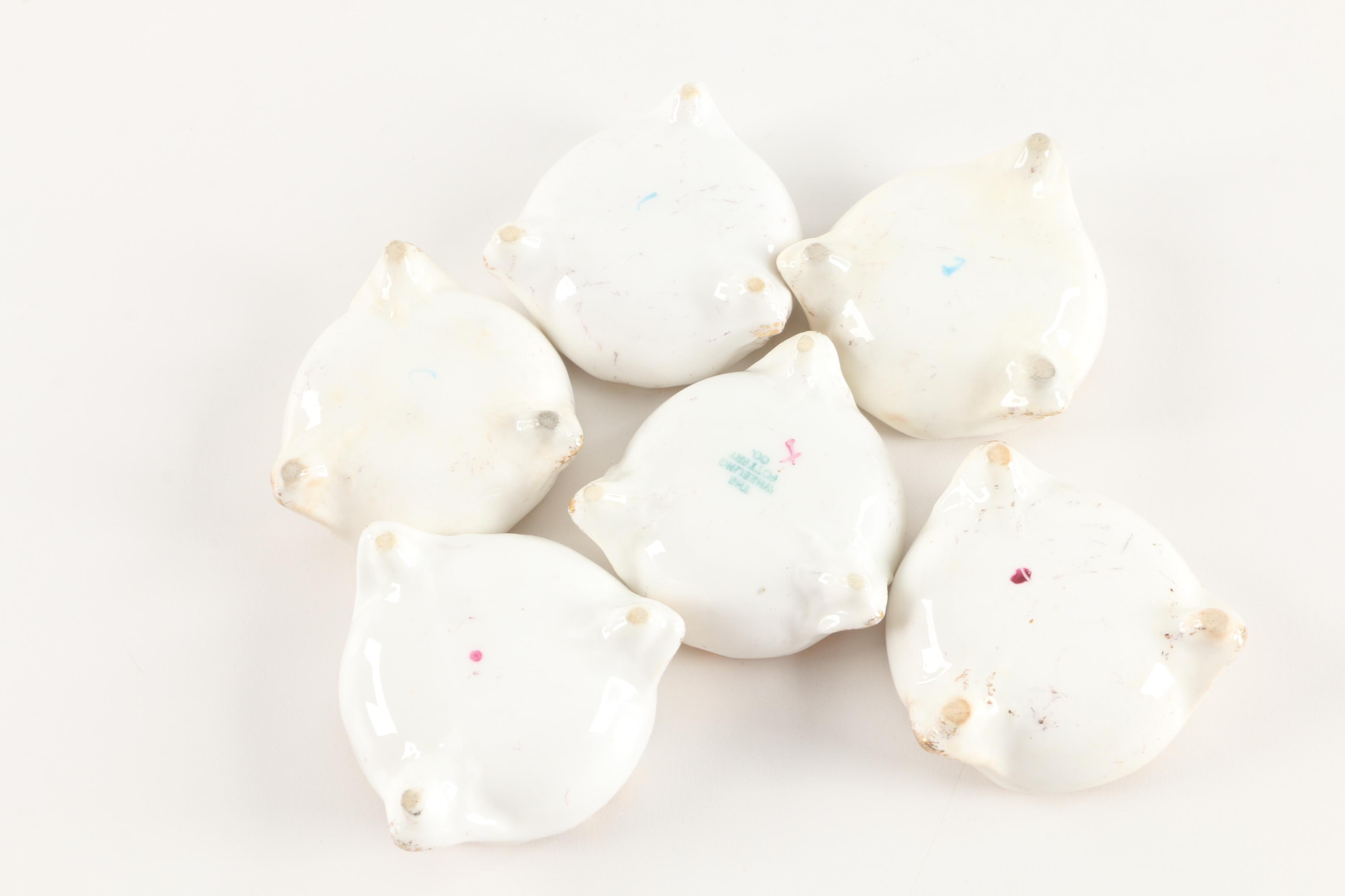 Wedgwood "Hathaway Rose" Ginger Jar with Figurines and Salt Cellars