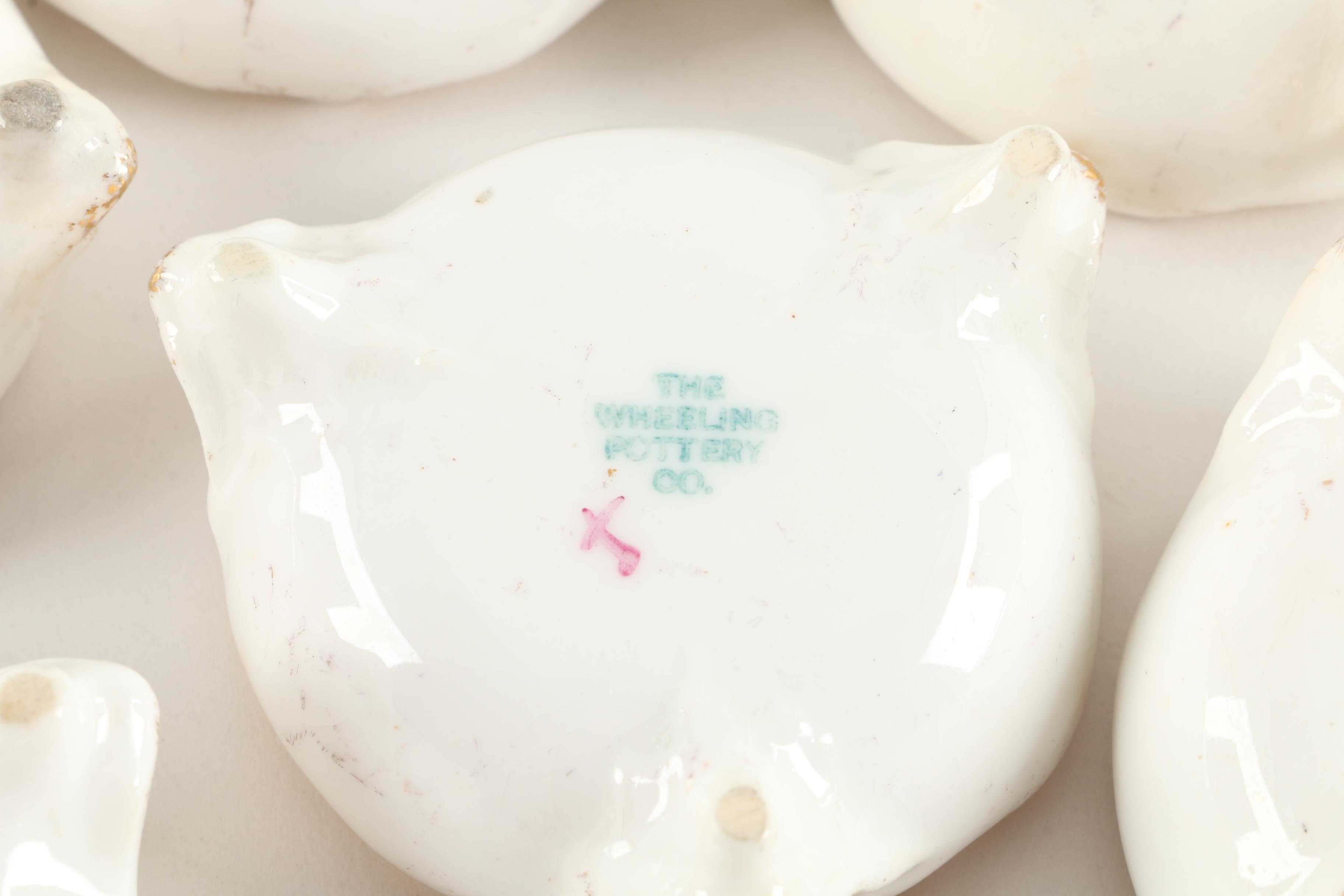 Wedgwood "Hathaway Rose" Ginger Jar with Figurines and Salt Cellars