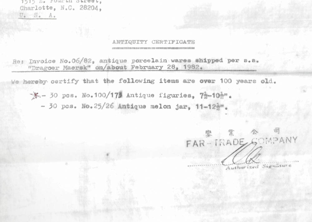 Antique "Dragoer Maersk" Figurine