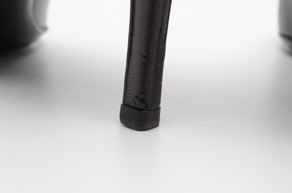 Prada Black Leather Open-Toe Pumps