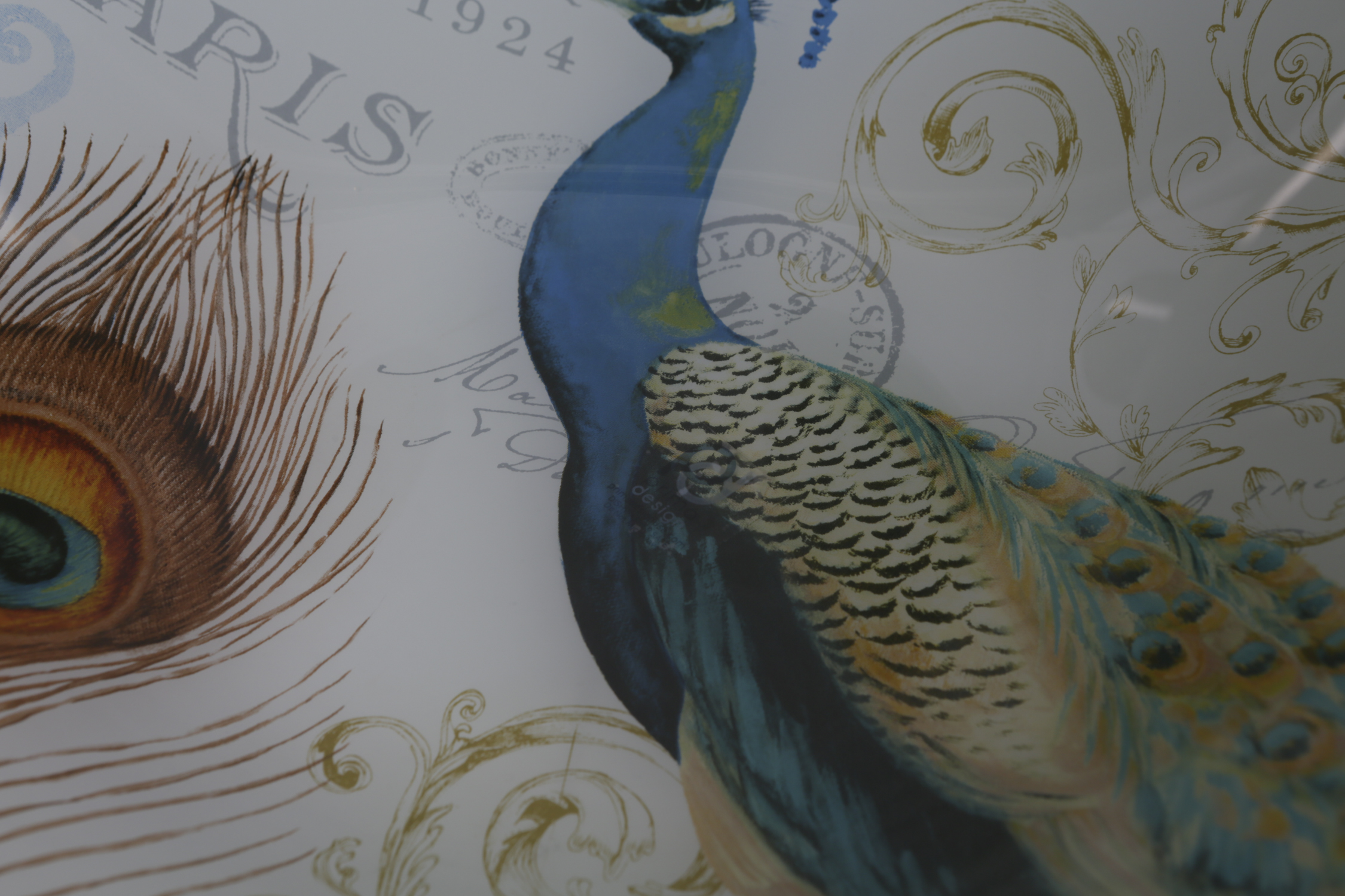 Decorative Mercury Glass Style Vases and a Ceramic Plate