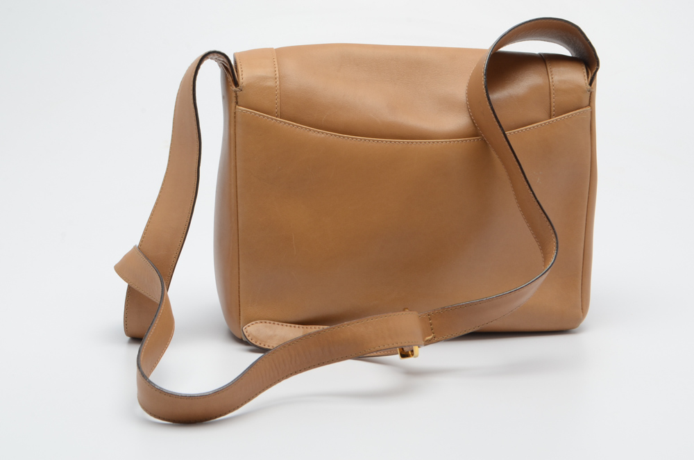 Vintage Salvatore Ferragamo Caramel Leather Handbag