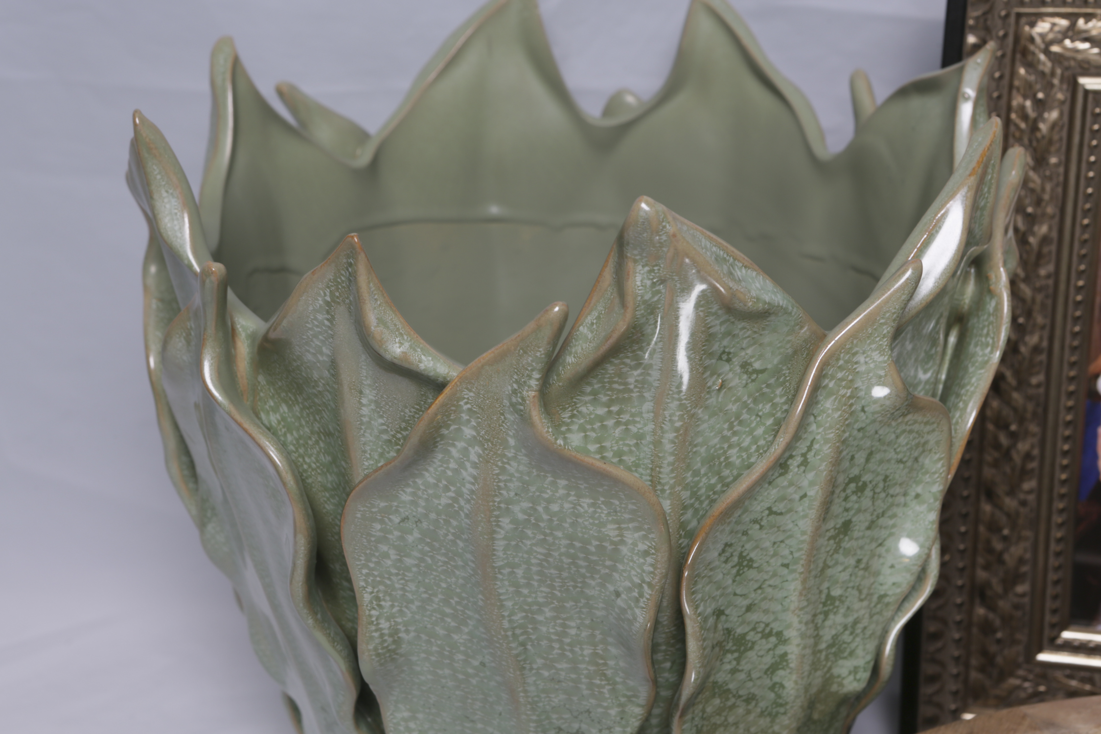 Metal Table Top Picture Frames with Vase, Tray, and Faux Arrangement