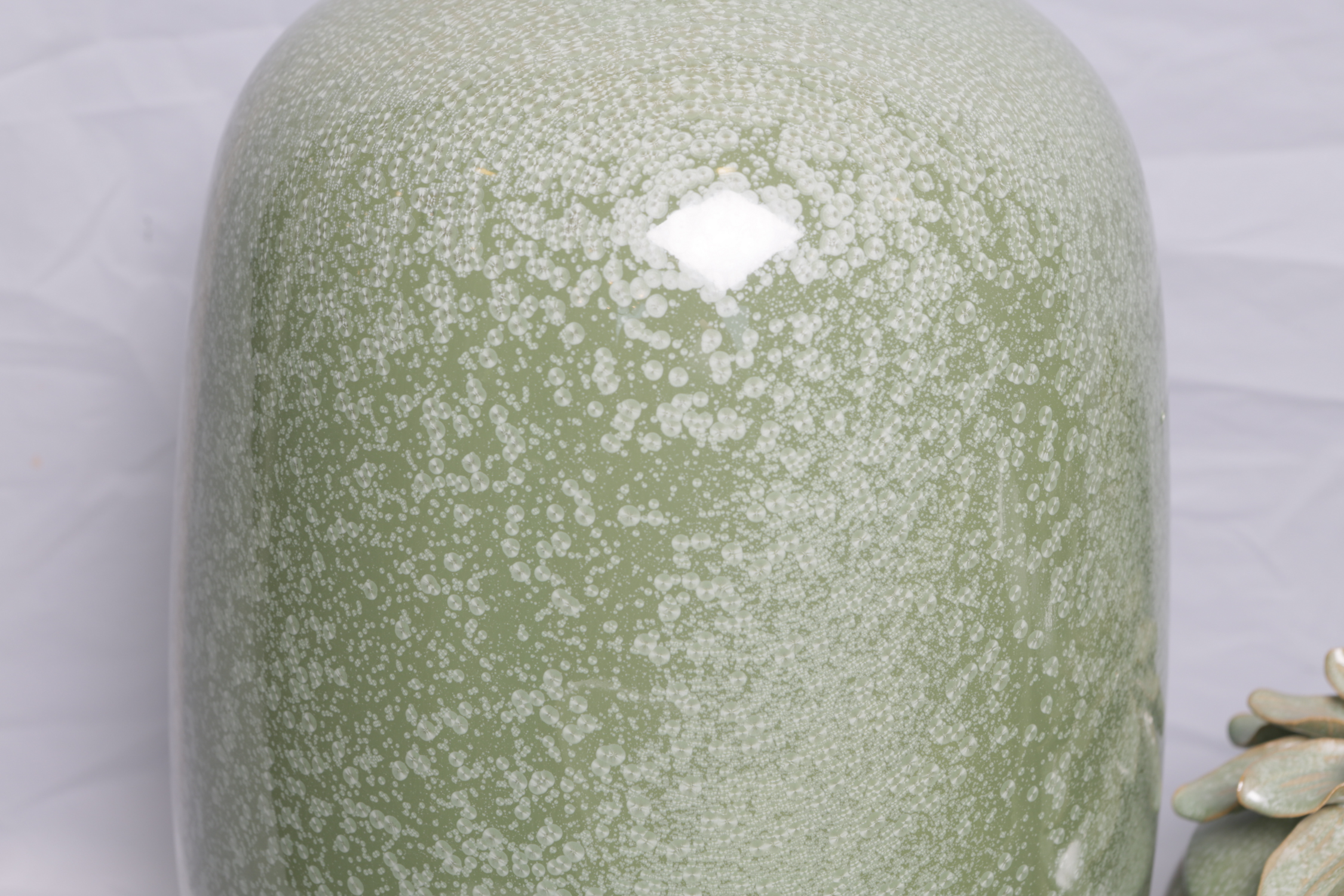 Ceramic Vase, Decorative Jars, and Bottle Shaped Vase with Faux Foliage