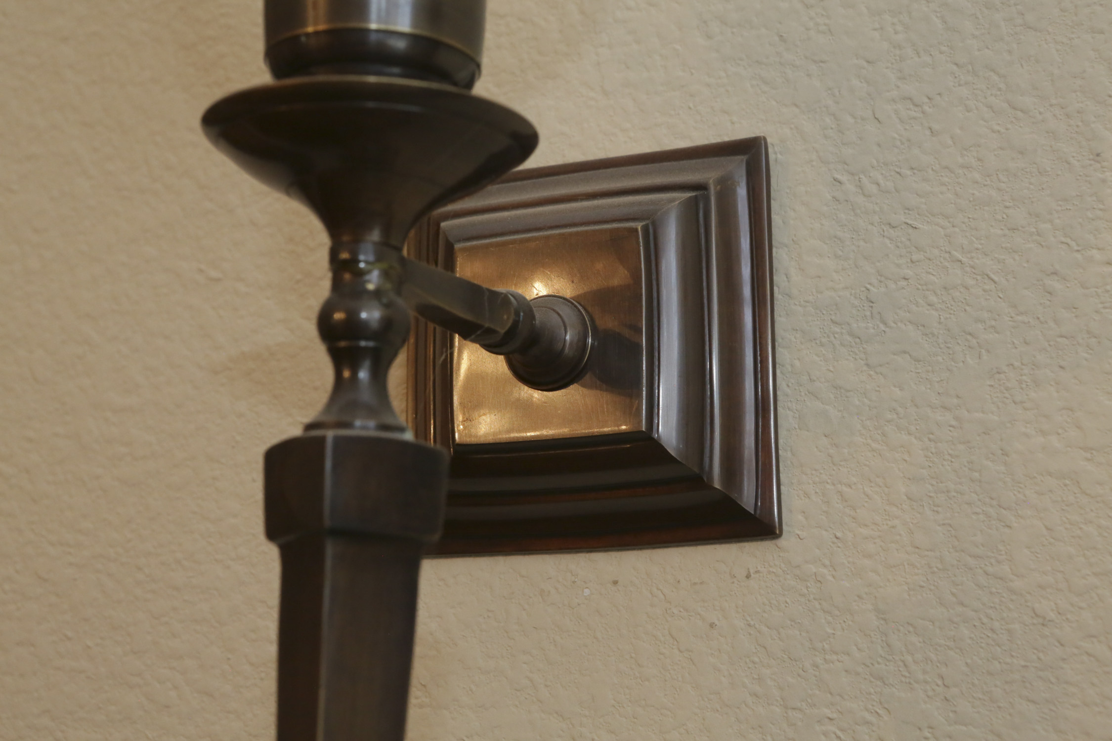 Metal Candle Sconces with Removable Cut Glass Shades