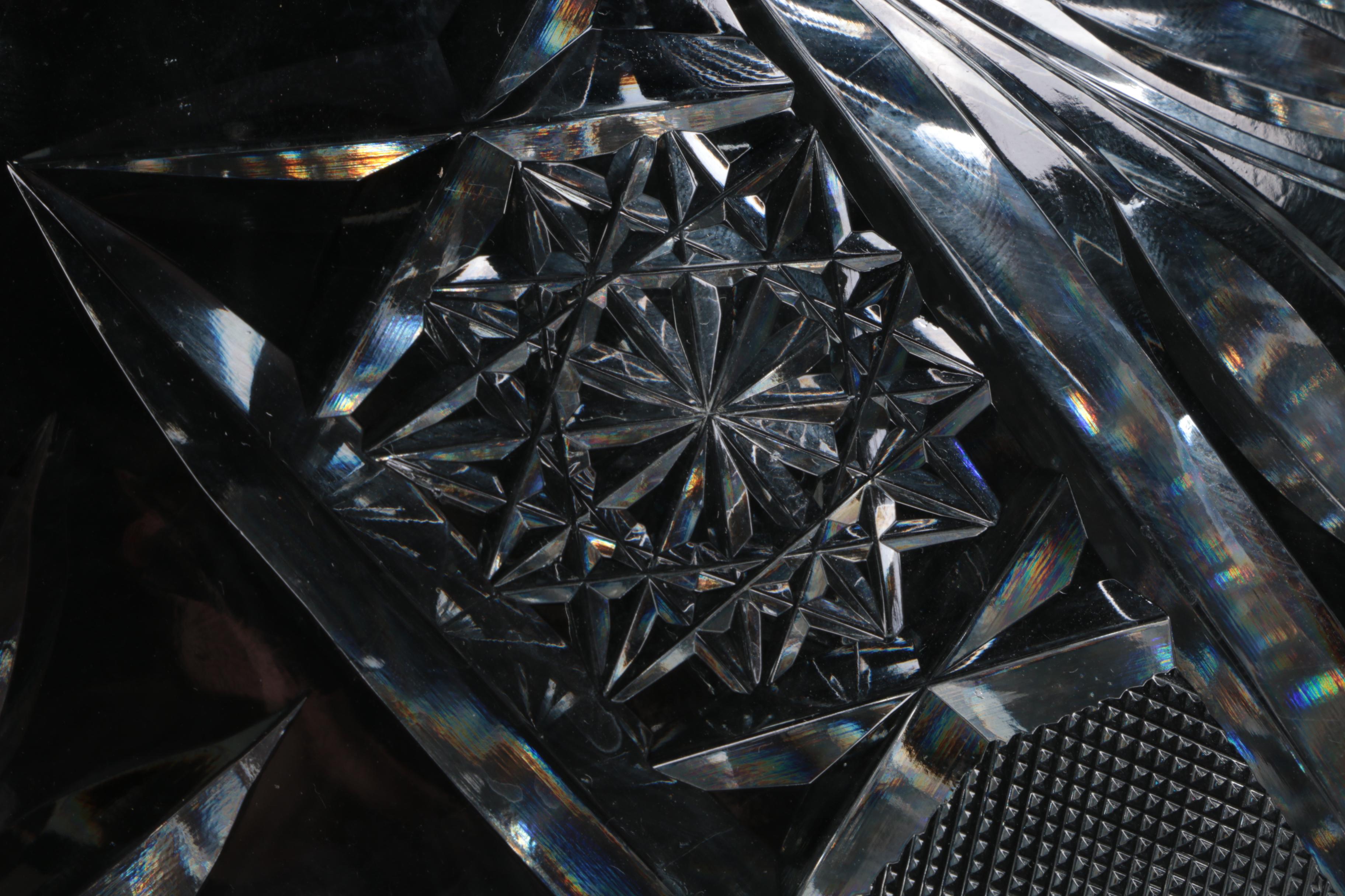 American Brilliant Style Cut Glass Bowl