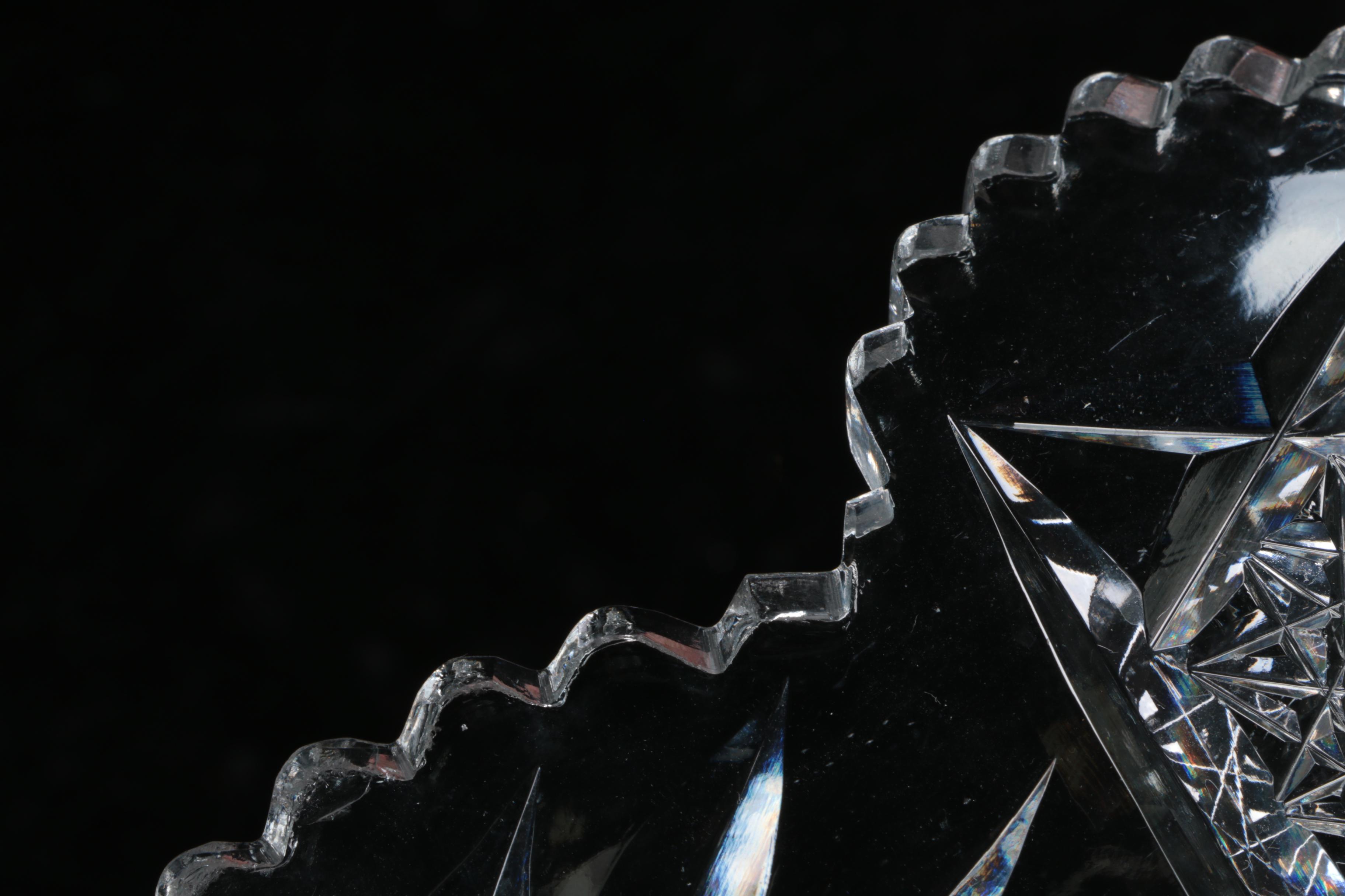 American Brilliant Style Cut Glass Bowl