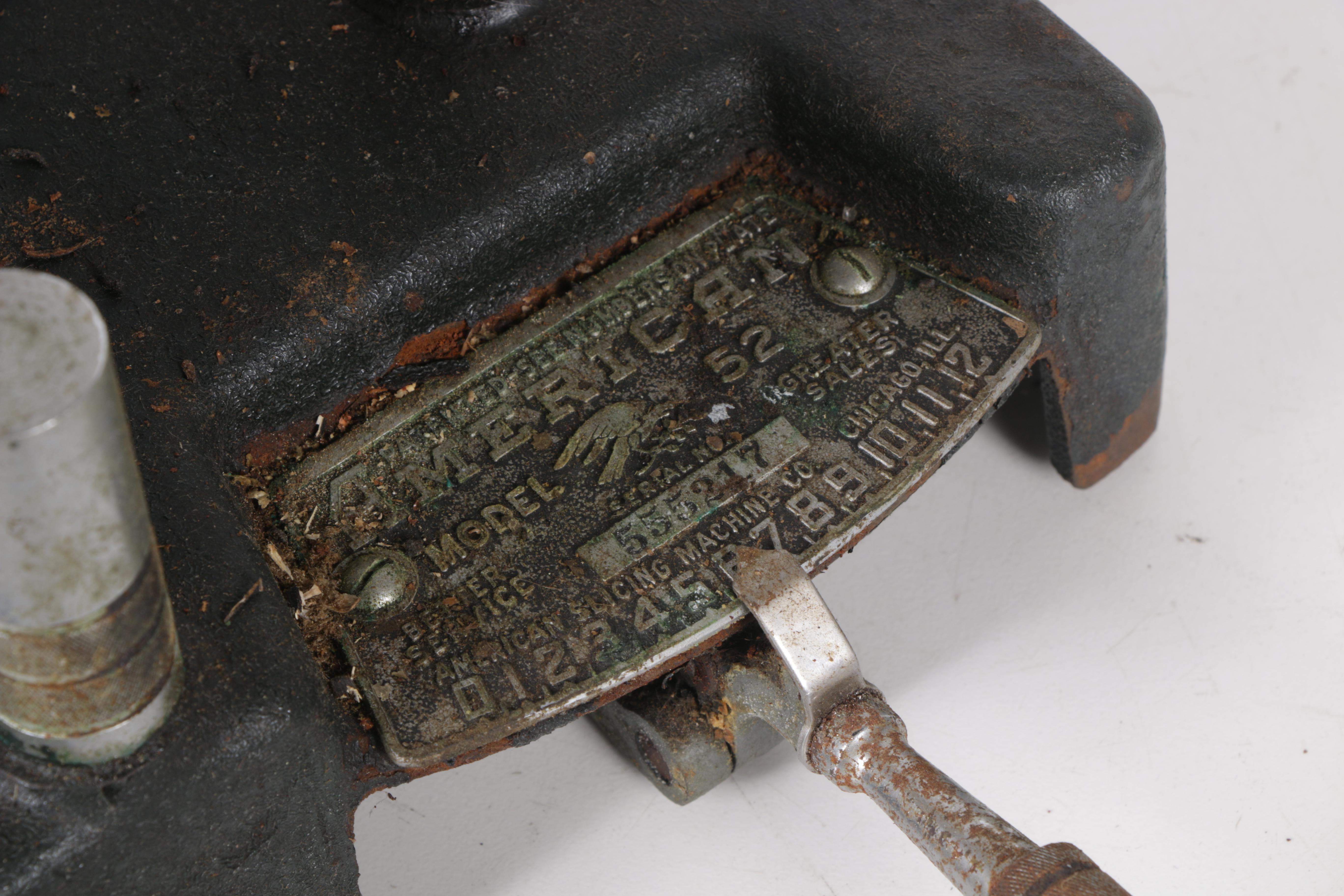 Vintage American Slicing Machine Co. Deli Meat Slicer