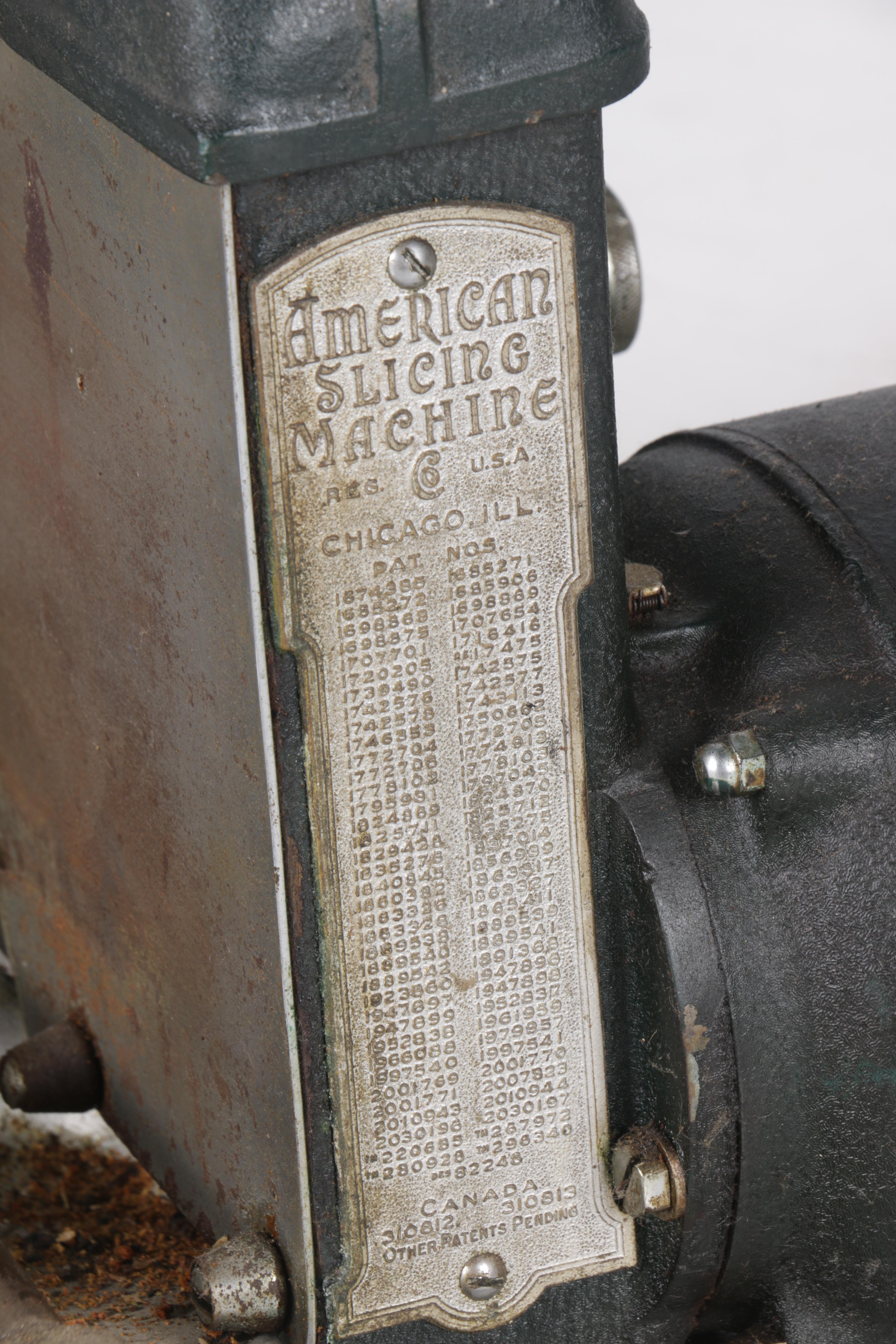 Vintage American Slicing Machine Co. Deli Meat Slicer