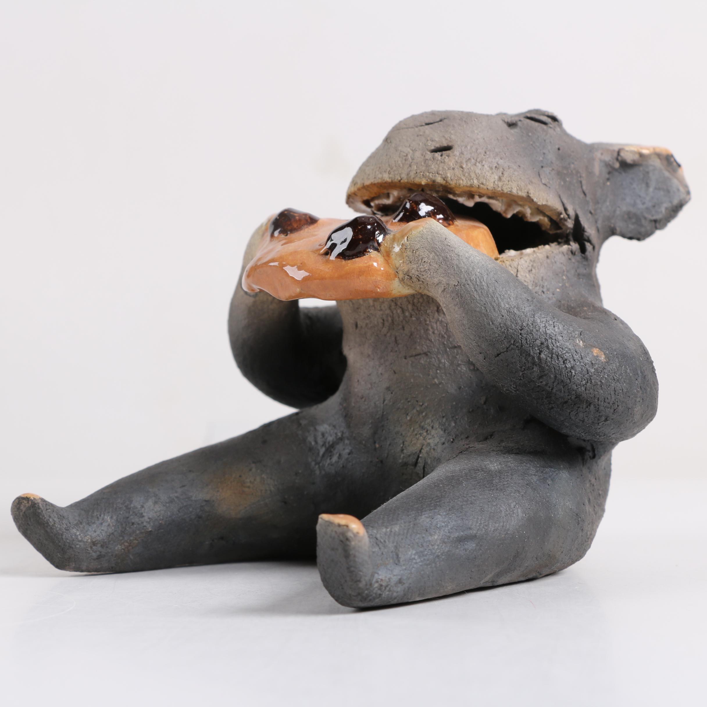 Mary Drewry Garber "Pogs™ of Richmond" Raku Figurine