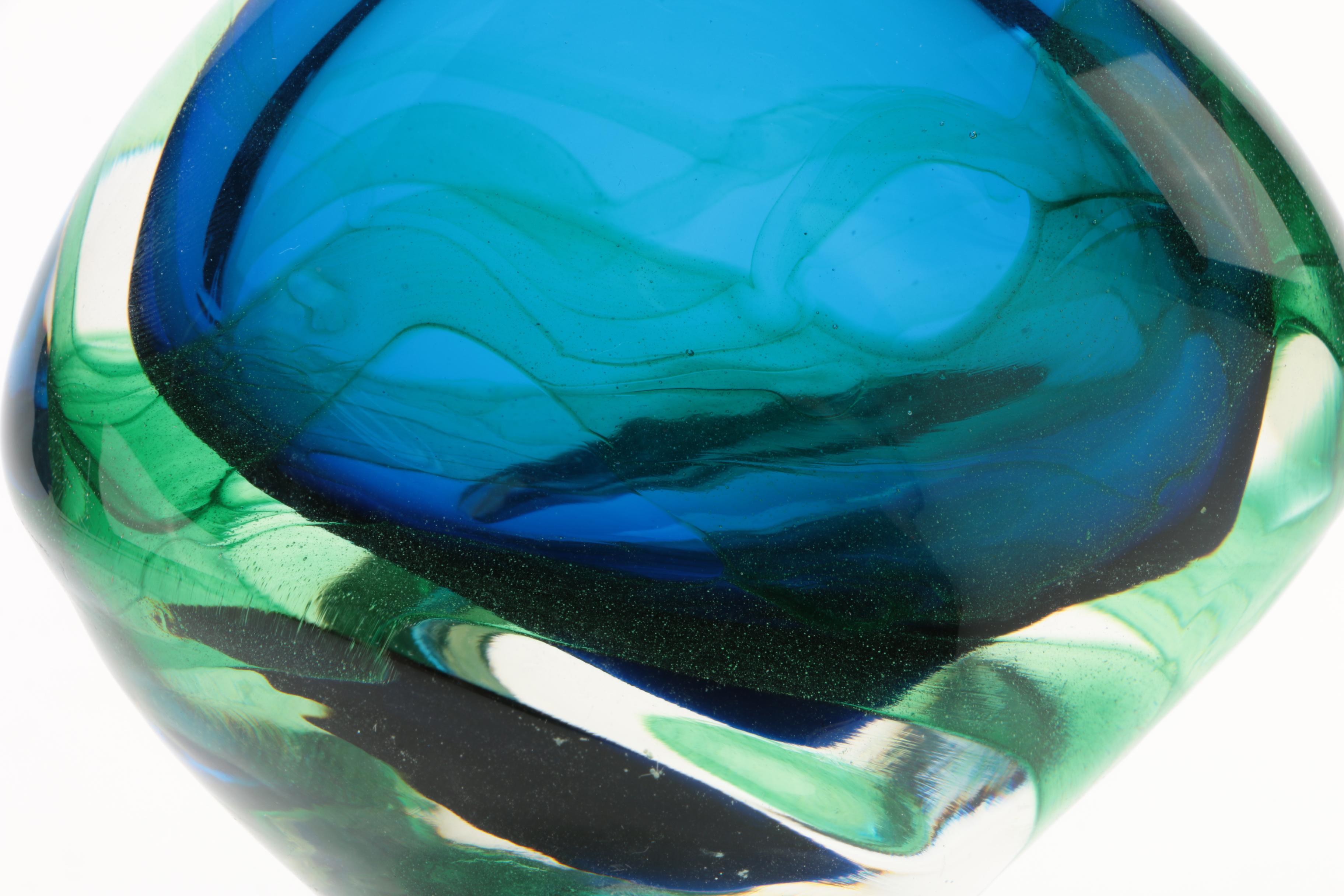 Signed Art Glass Perfume Bottle