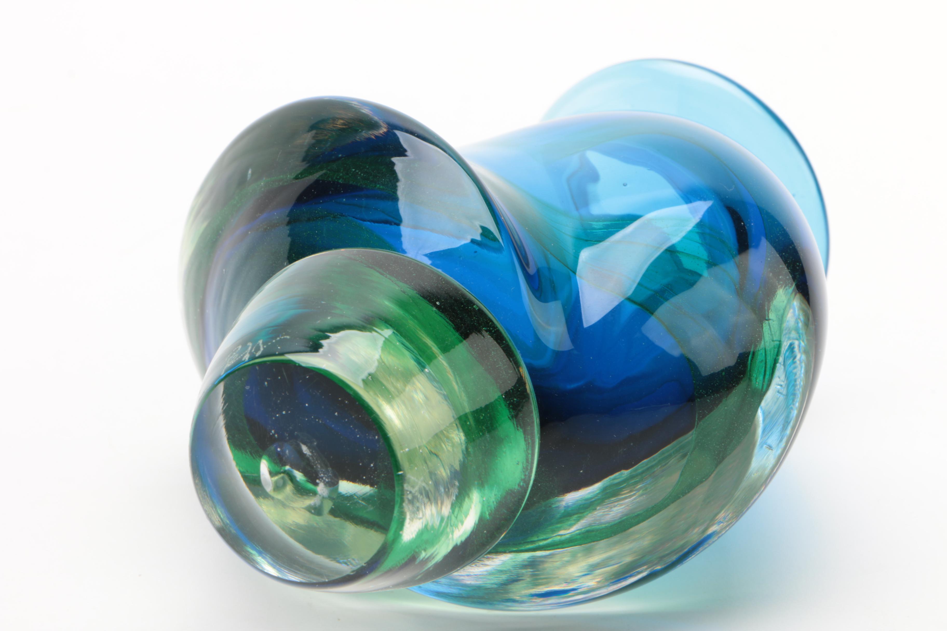 Signed Art Glass Perfume Bottle