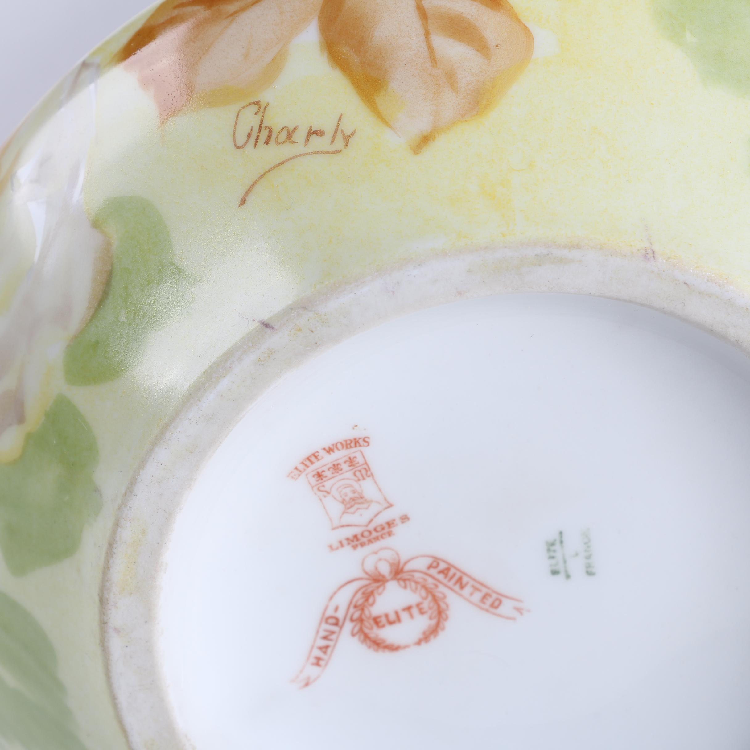 Vintage Elite Works Hand-Painted Limoges Vase