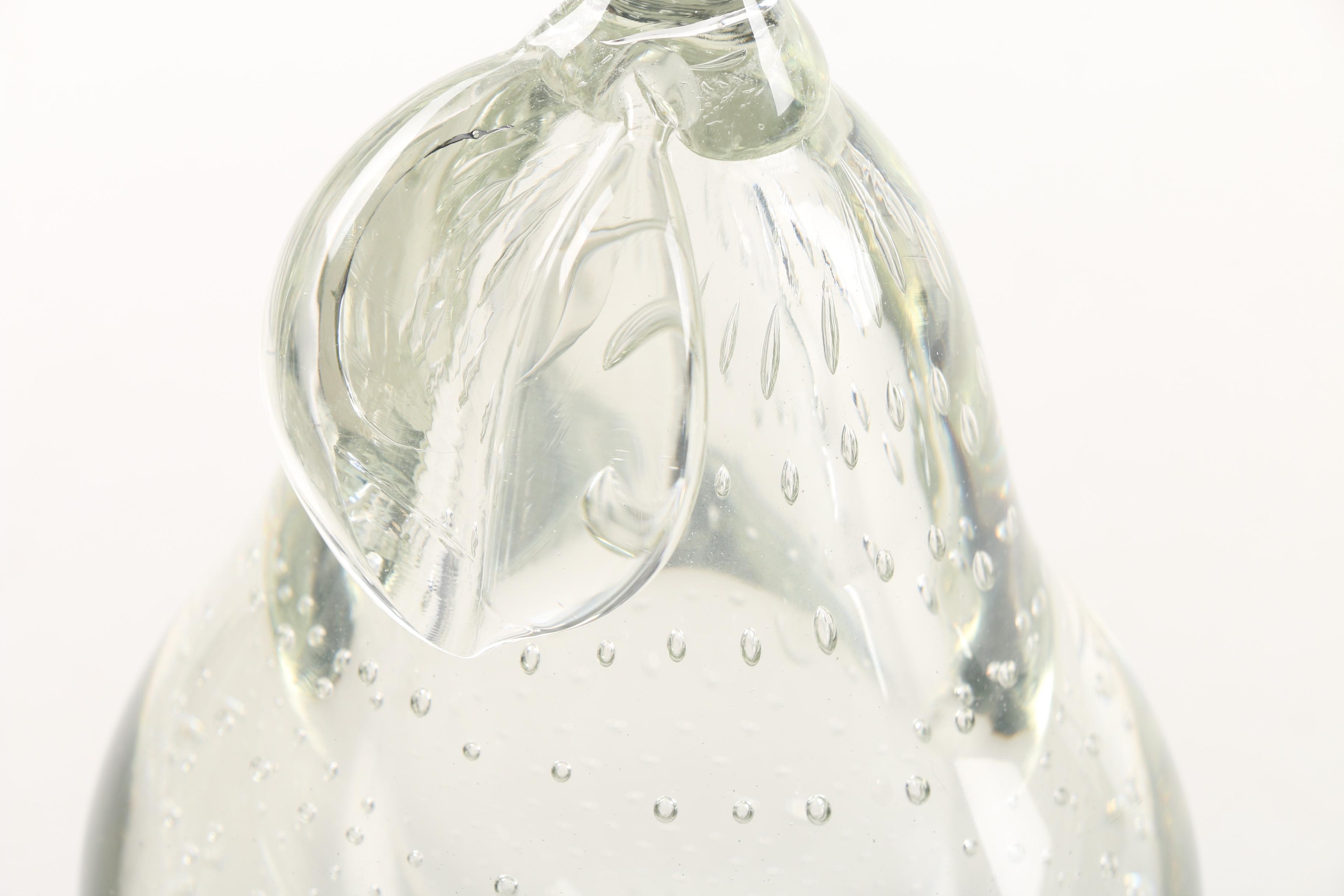 Bullicante Style Fruit Motif Art Glass Paperweights