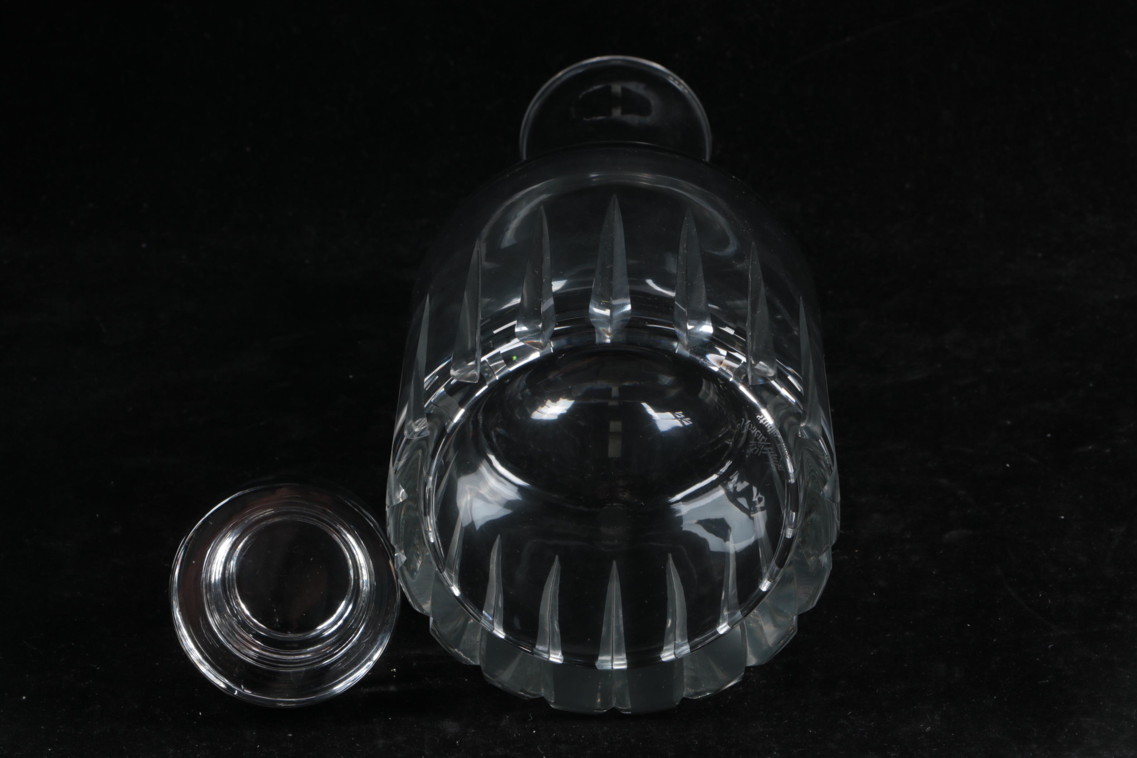 Vintage Rosenthal "Wedge Cut" Crystal Decanter with Krosno Bowl