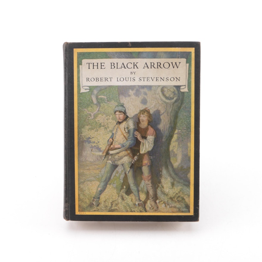 1916 "The Black Arrow" by Robert Louis Stevenson with N.C. Wyeth Illustrations