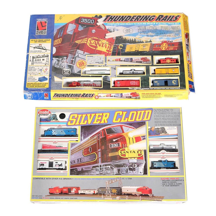 Pair of Vintage Electric HO Scale Train Sets