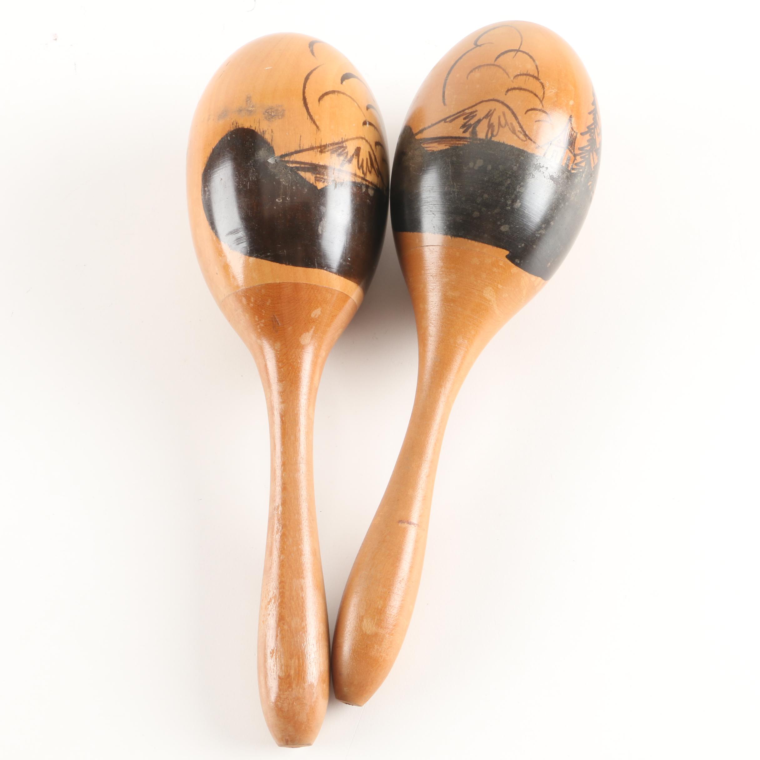 Mexican Wooden Maracas