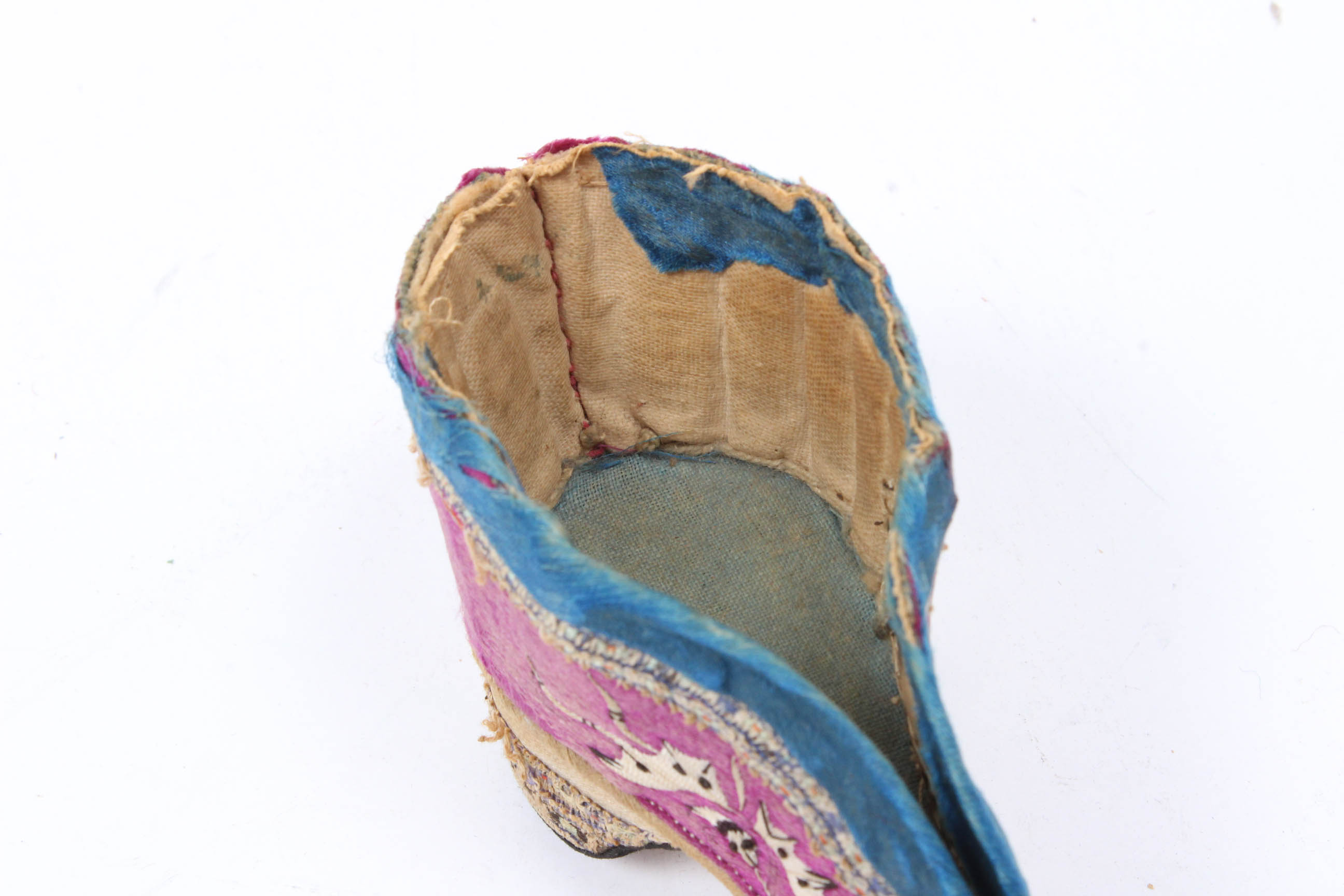 Antique Chinese Silk Lotus Shoes