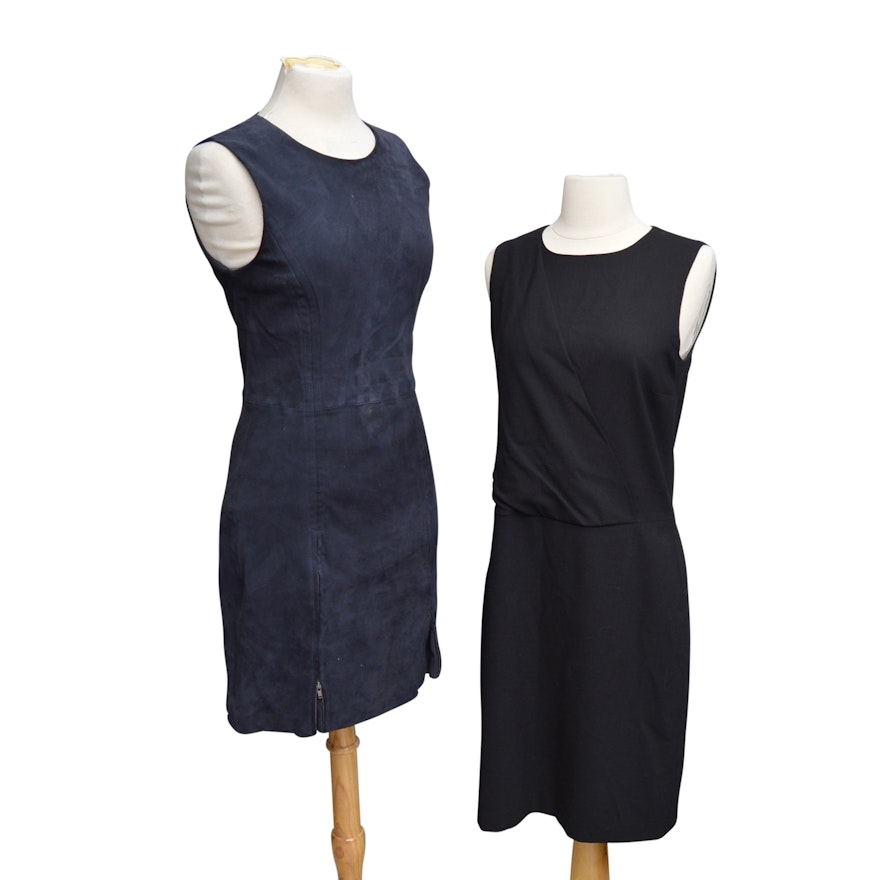 Women's Theory Black and Navy Dresses