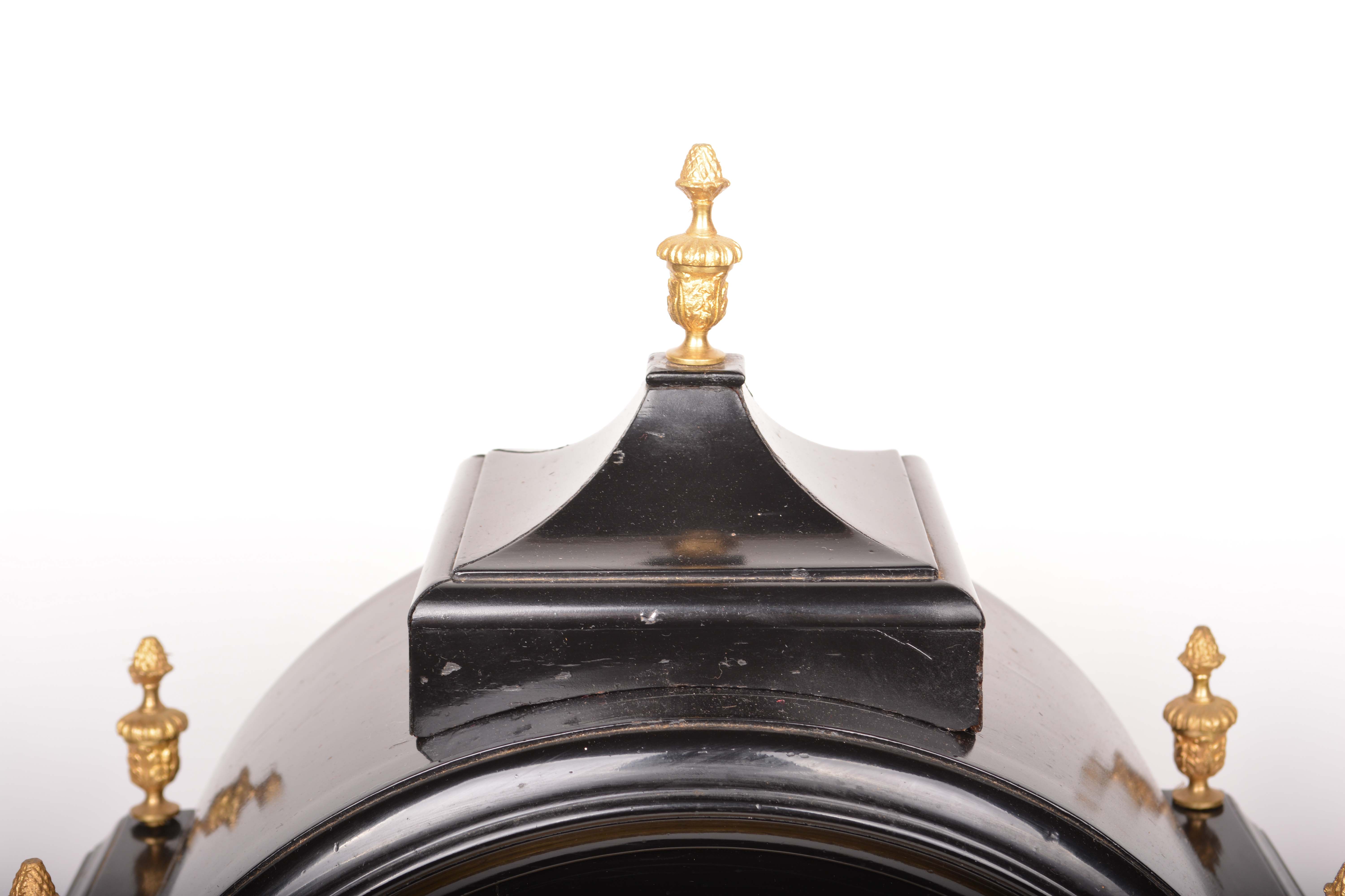 Late 19th Century Ebonized Triple Fusee Bracket Clock