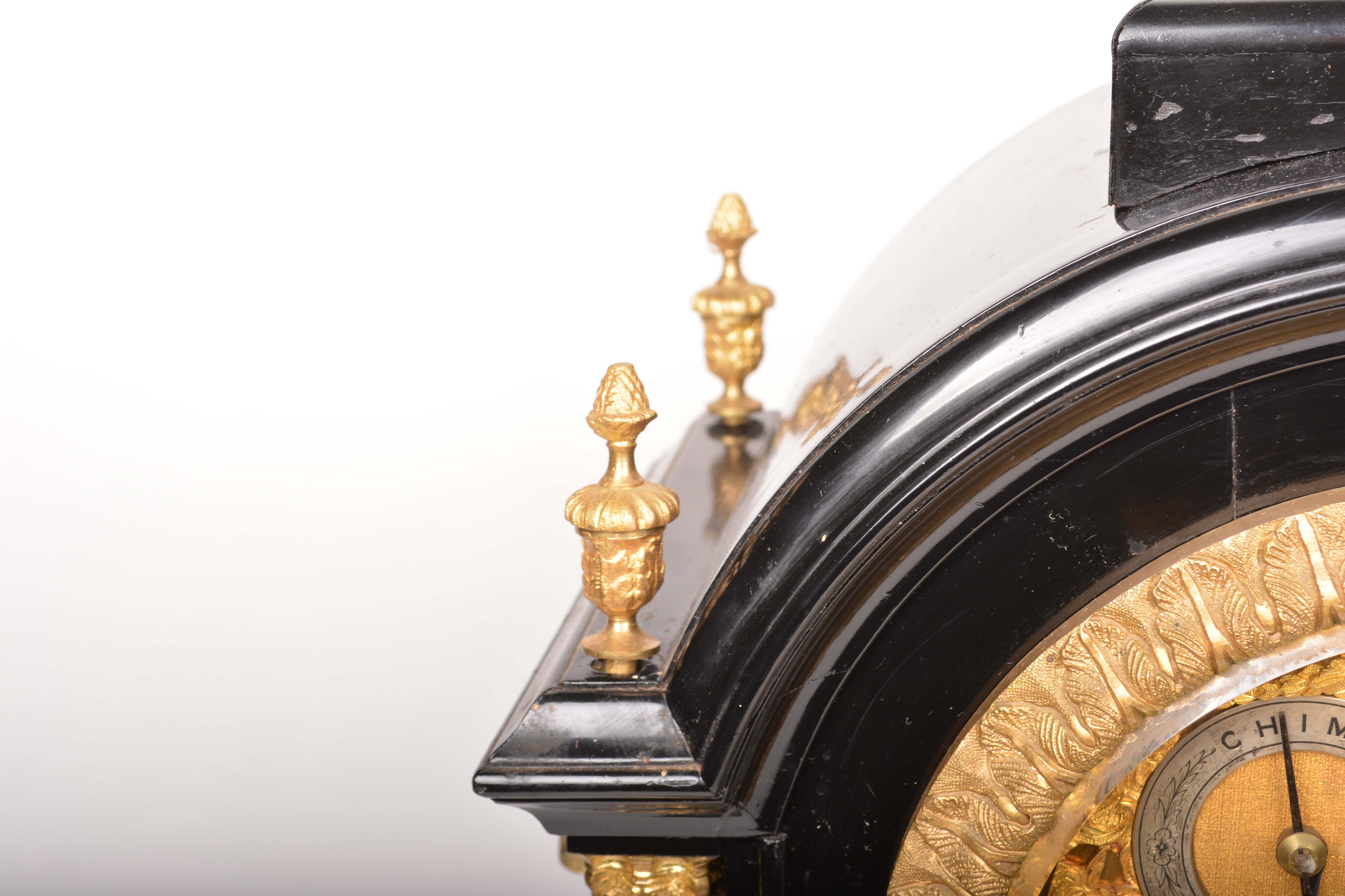 Late 19th Century Ebonized Triple Fusee Bracket Clock