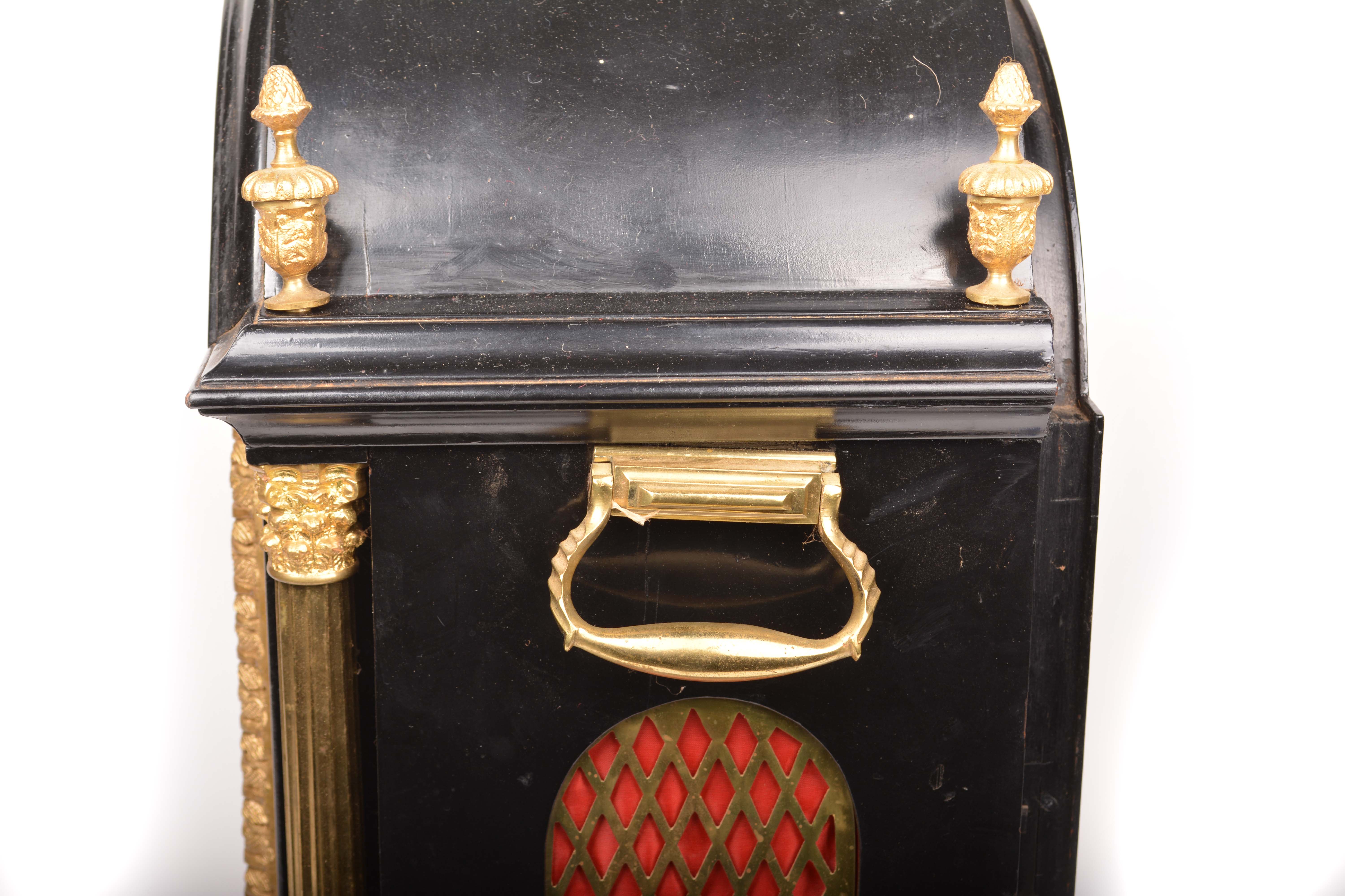 Late 19th Century Ebonized Triple Fusee Bracket Clock