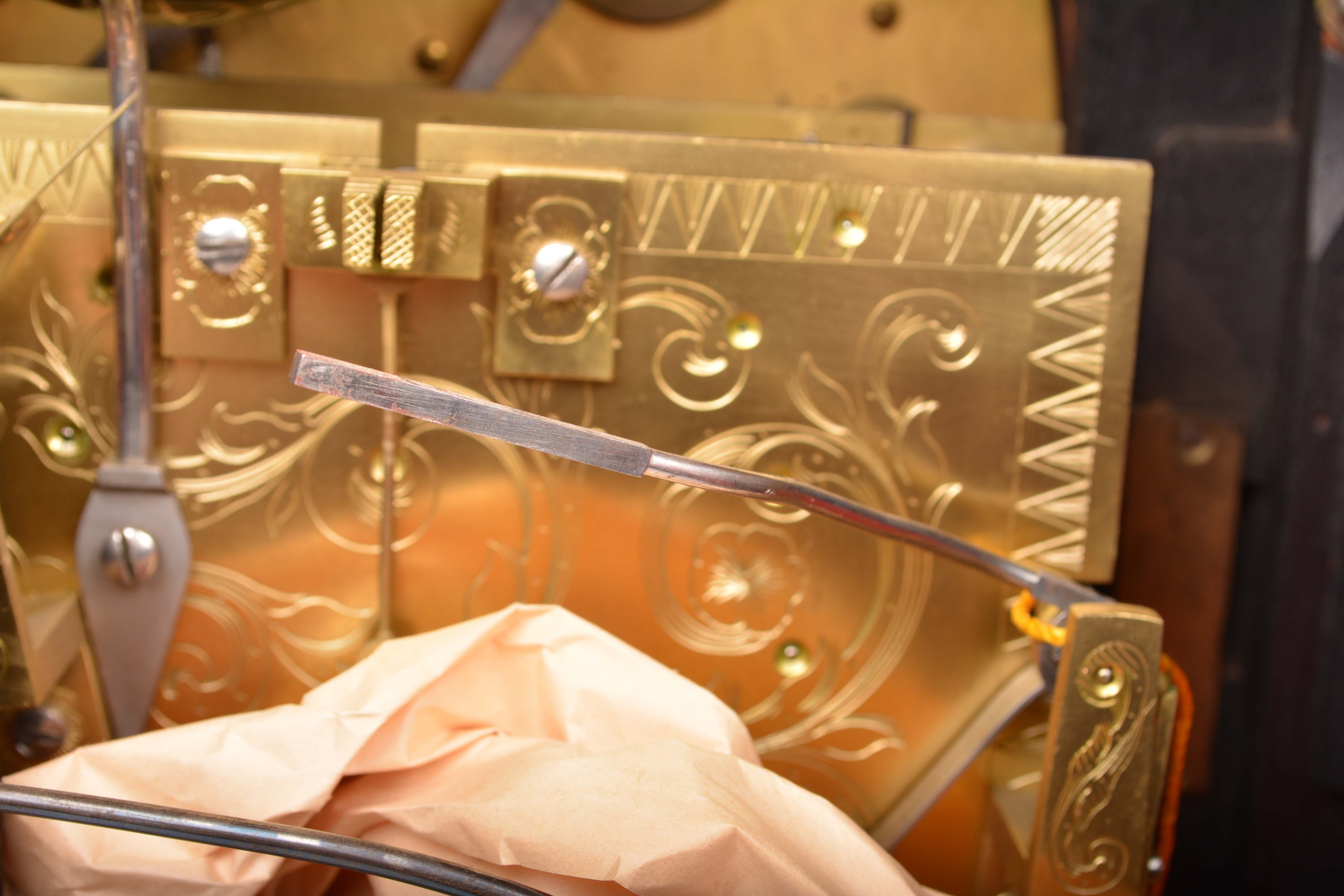 Late 19th Century Ebonized Triple Fusee Bracket Clock
