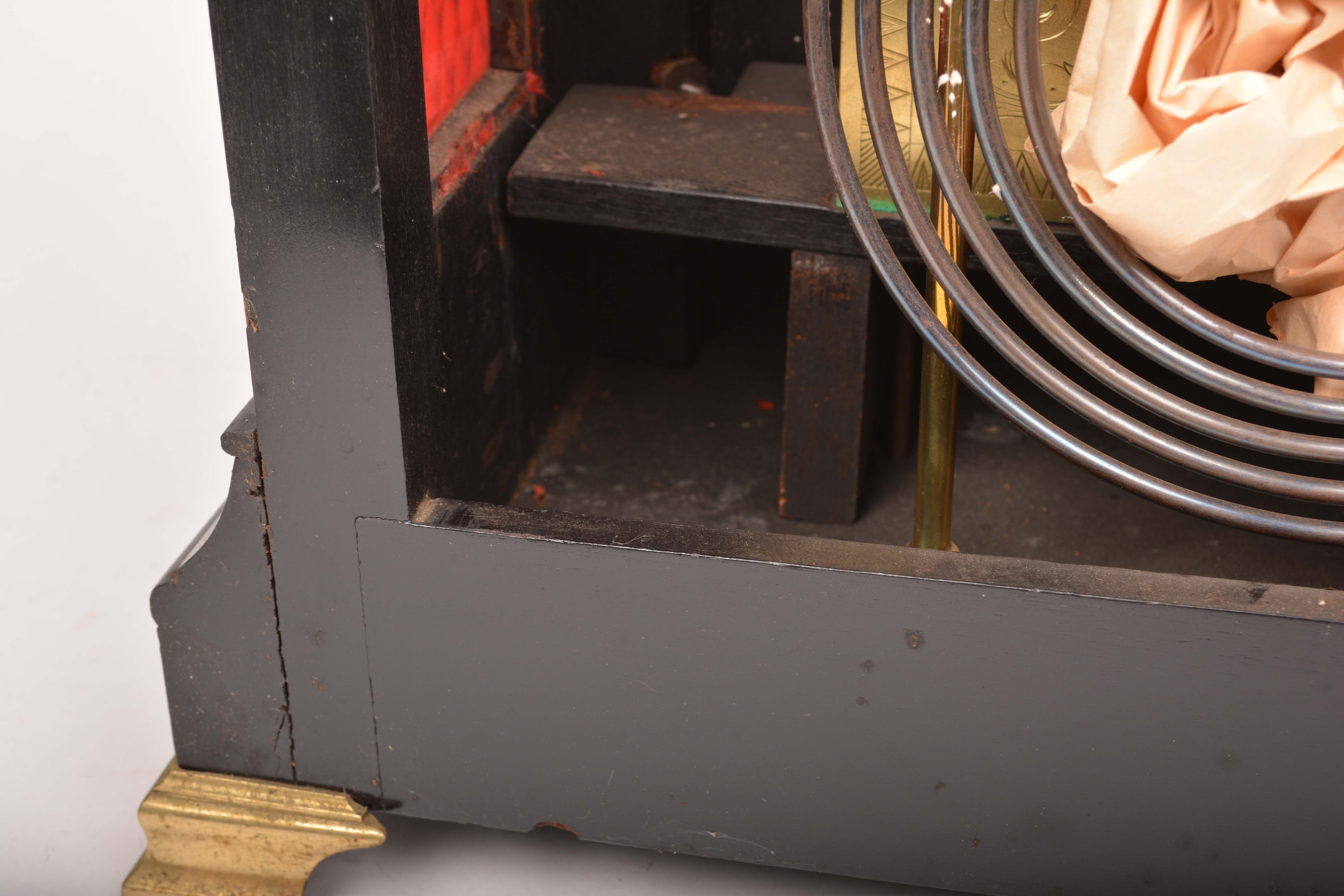 Late 19th Century Ebonized Triple Fusee Bracket Clock