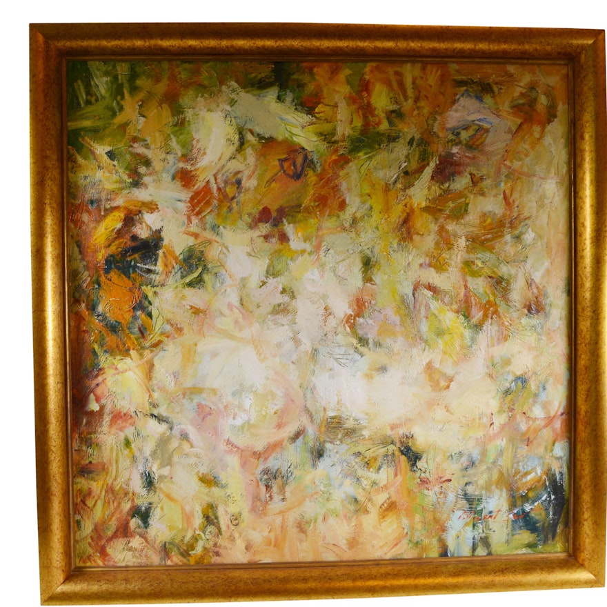 Vincent Seo Original Oil Painting of Abstract