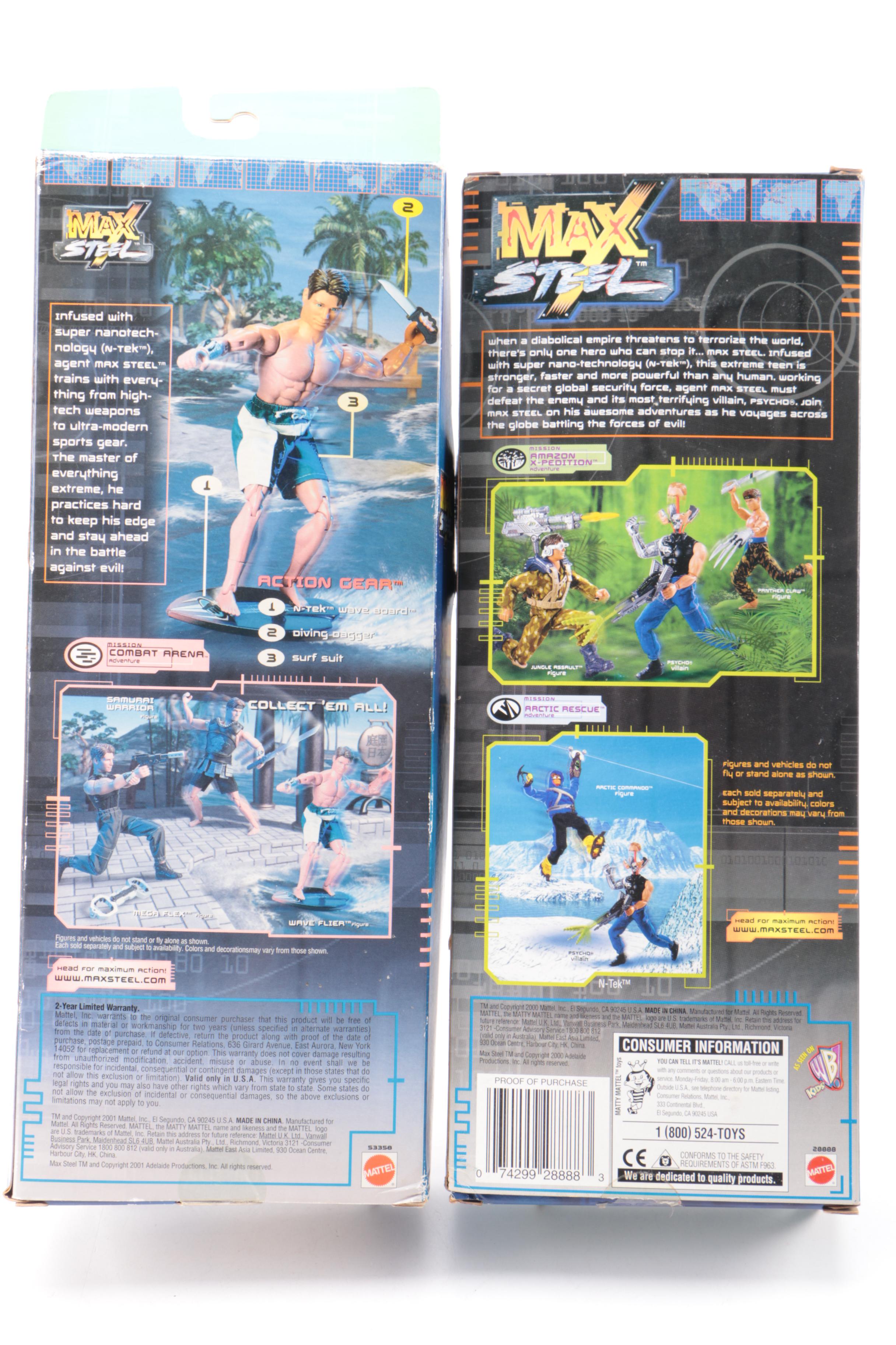 "Max Steel", "Xtreme Soldiers" and Other Collectible Action Figures