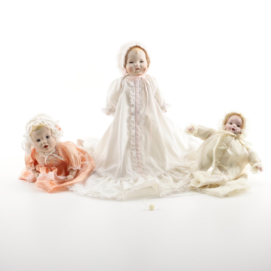 Vintage Bisque Porcelain Baby Dolls Featuring Yolanda Bello