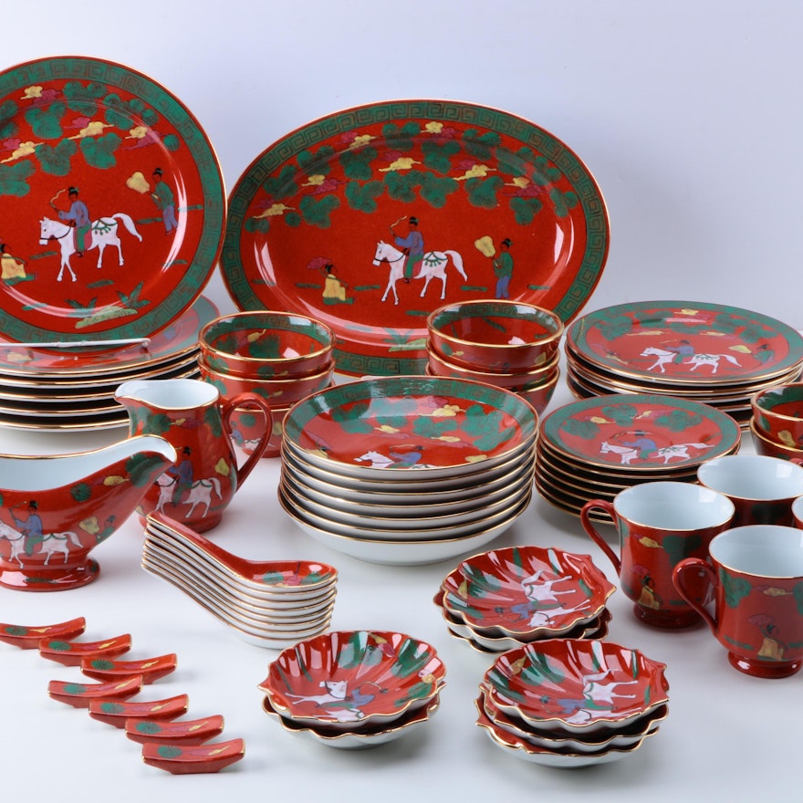 Overjoy Hand Painted Japanese Dinnerware Service