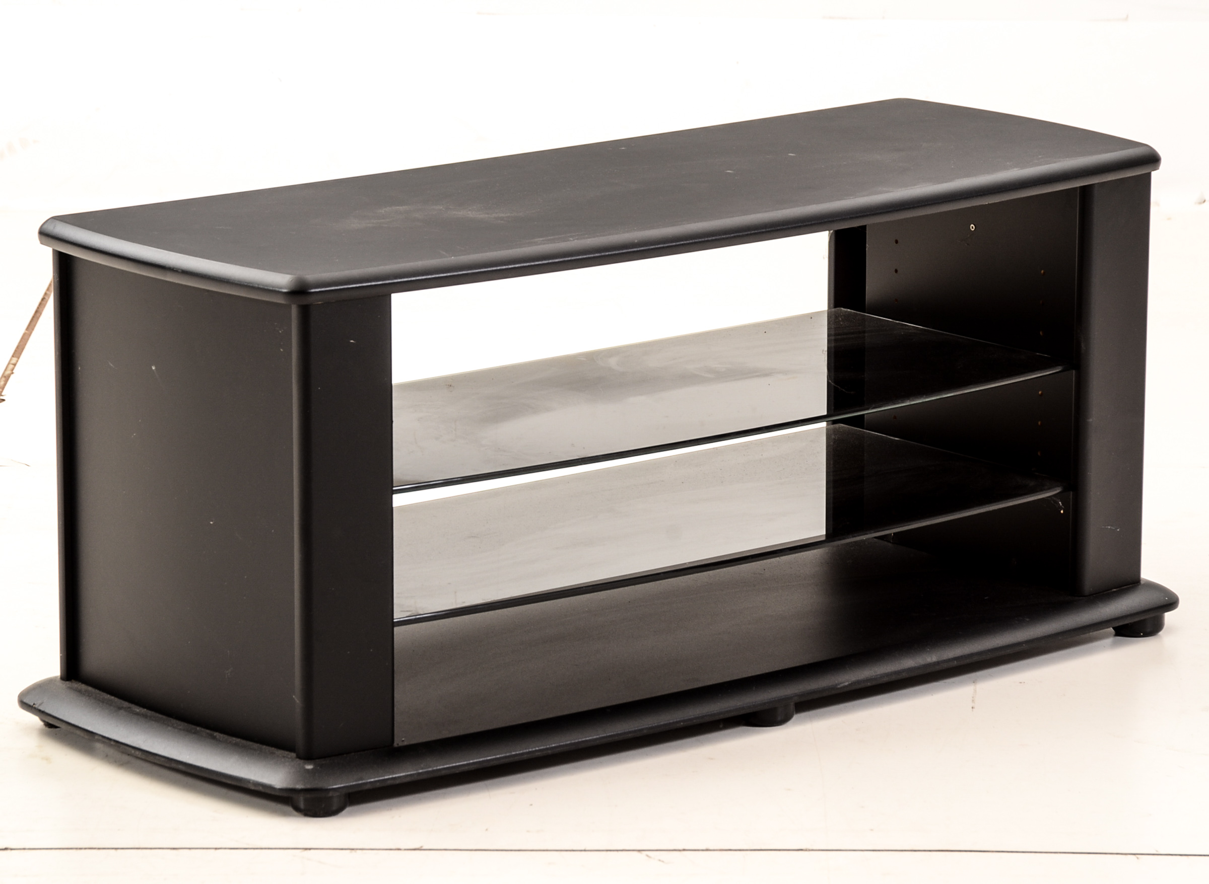 Black Laminate Television Console
